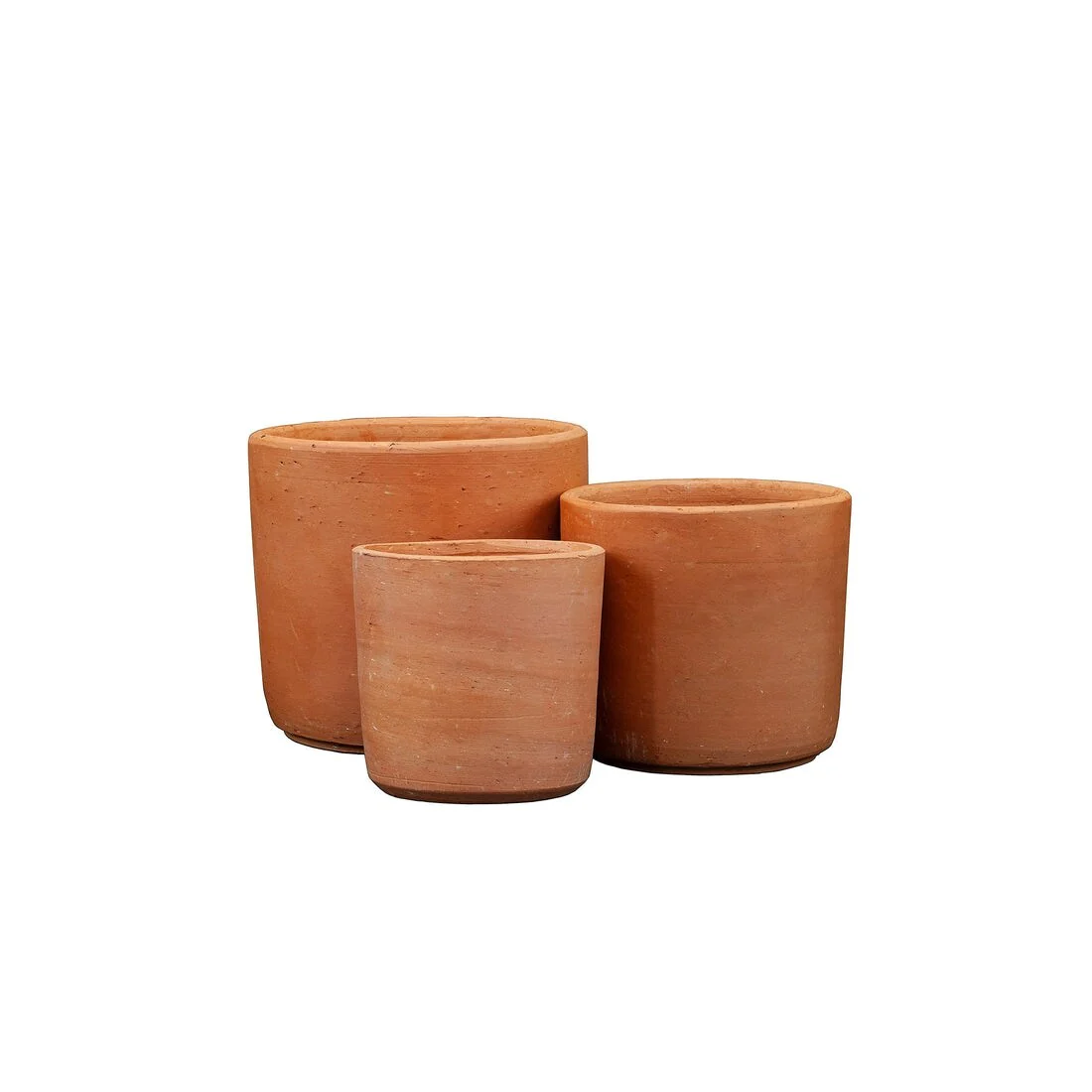 Hand Made Set of 3 Terracota Plant Pot
