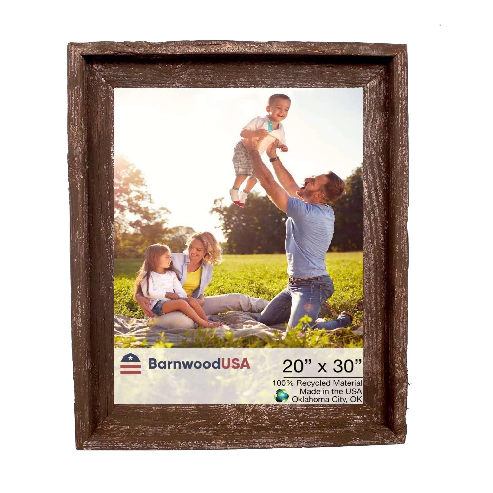 BarnwoodUSA Rustic Farmhouse Signature Wood Picture Frame