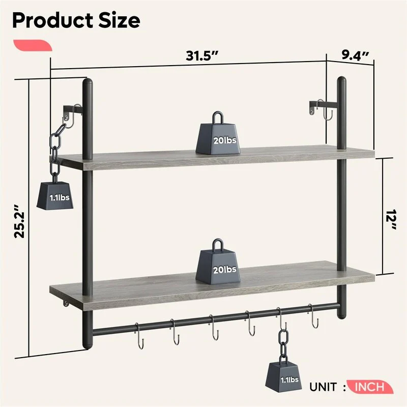 Floating Shelves Kitchen Shelves Wall