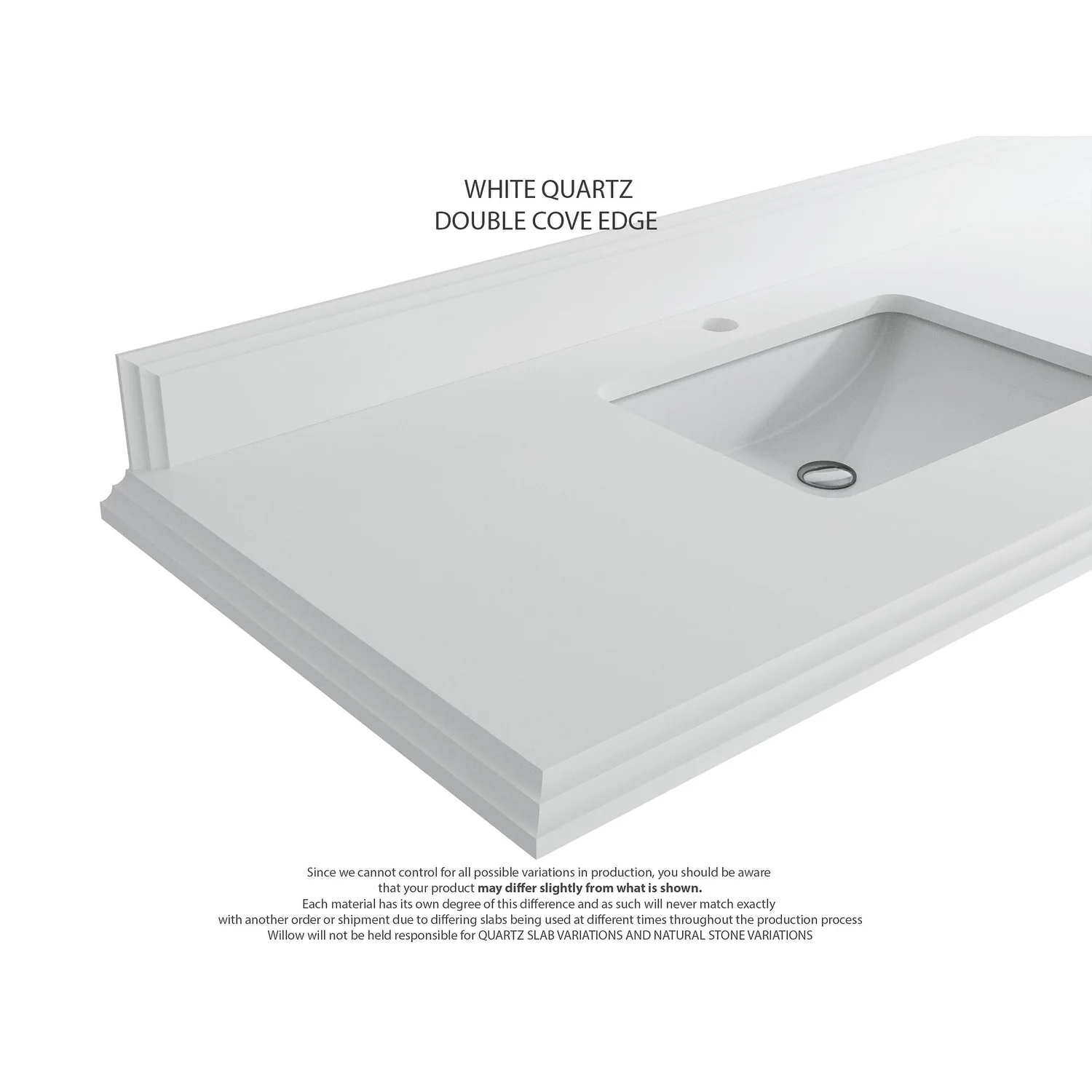 Willow Collections 42 in. W x 22 in. D Cambridge Single Sink Bathroom Vanity with Countertop