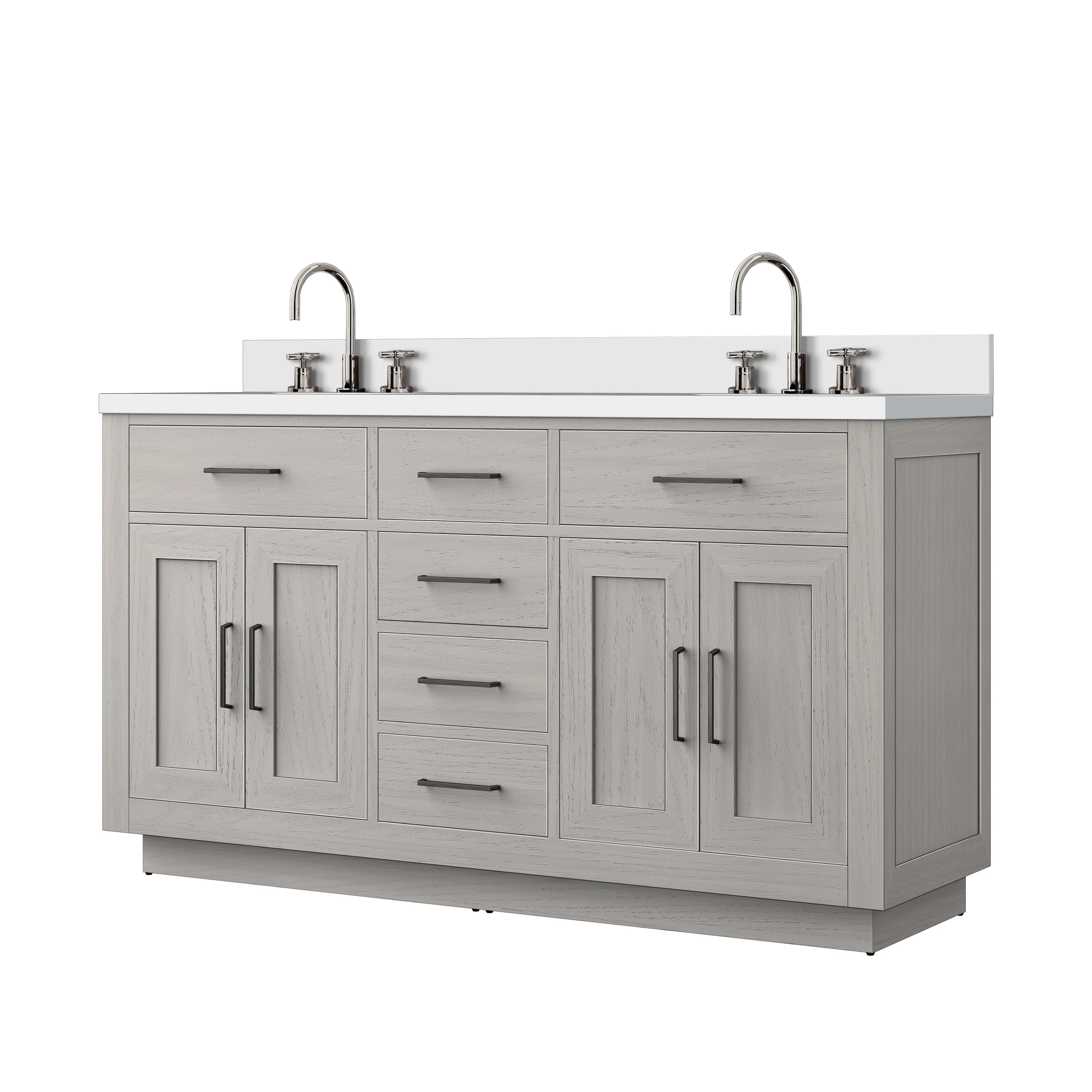 Abbey Bath Vanity with Cultured Marble Top, Sink and Faucet