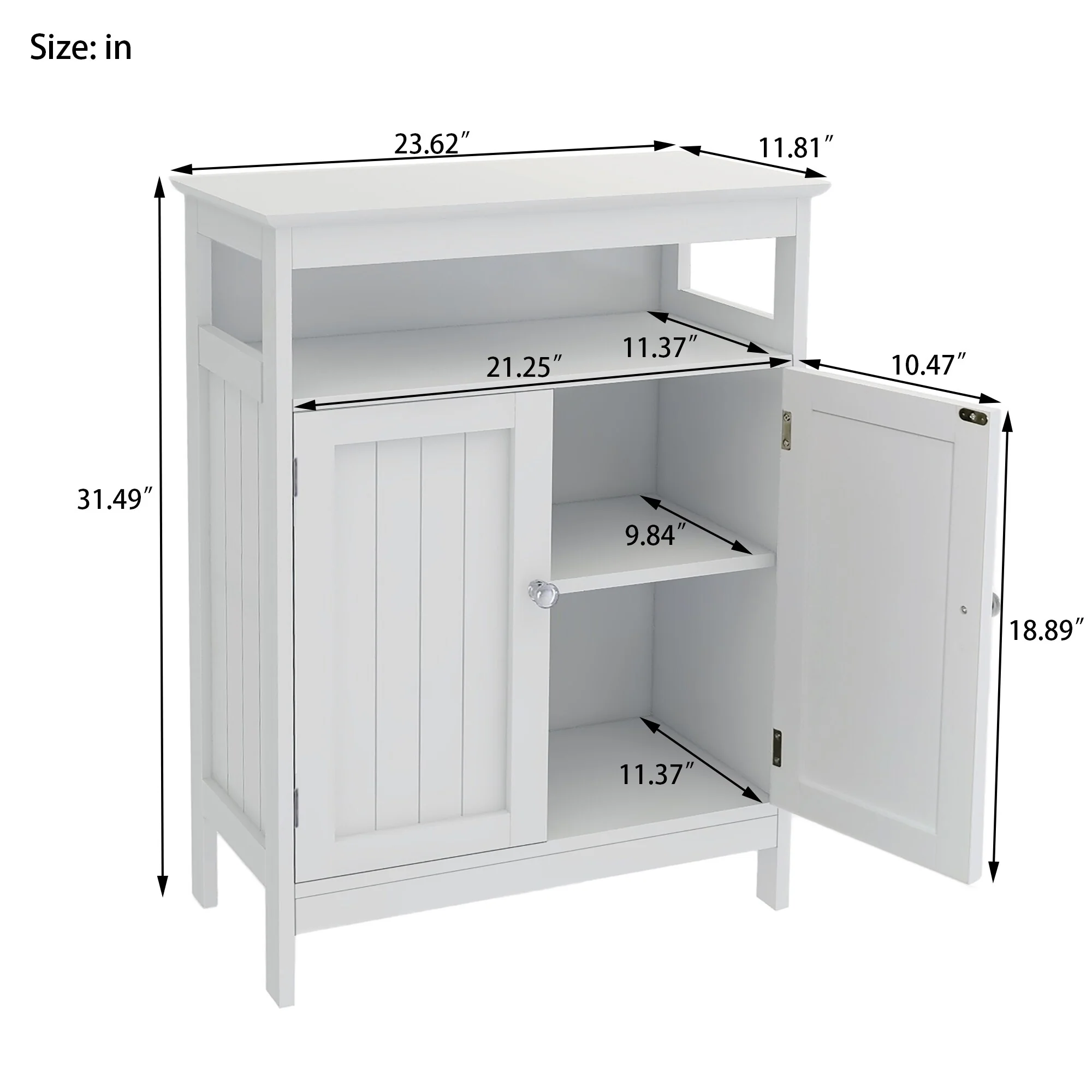Freestanding Bathroom Floor Cabinet, Storage Cabinet