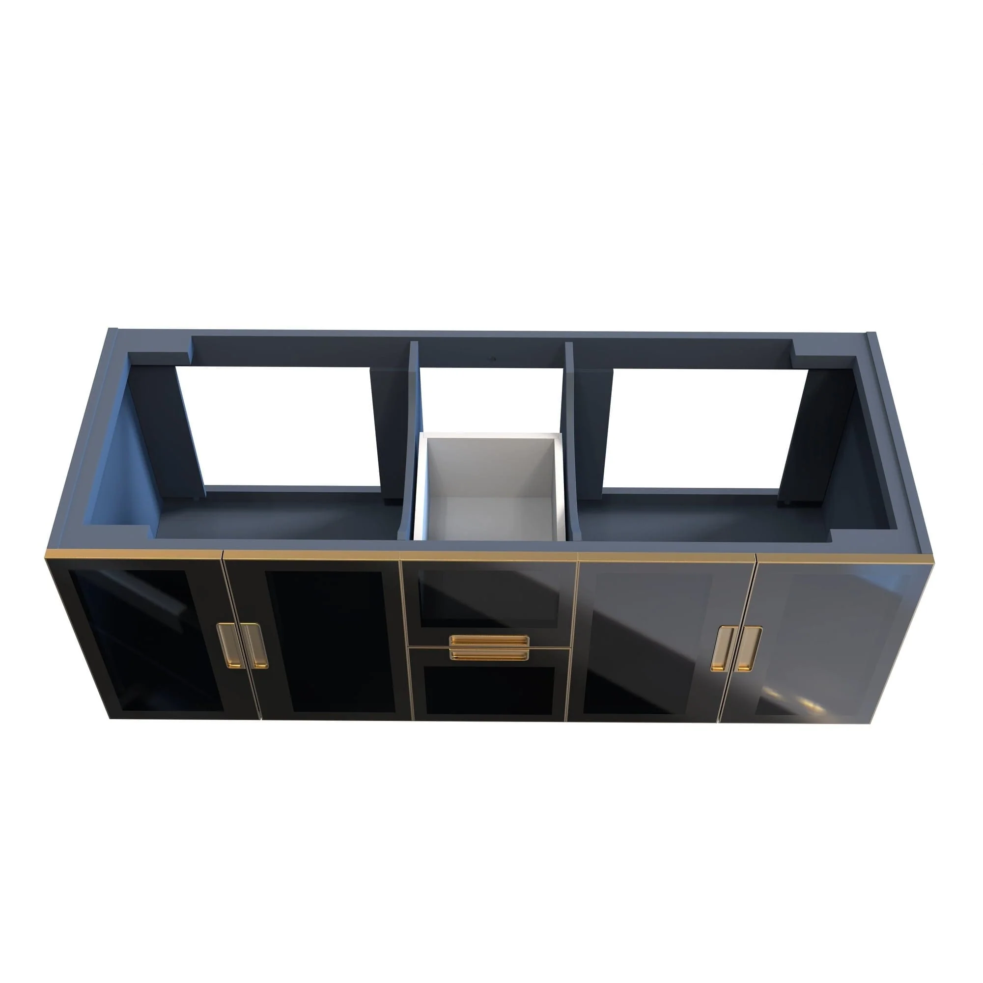 Rosario Wall Mounted Bathroom Vanity, Base Only