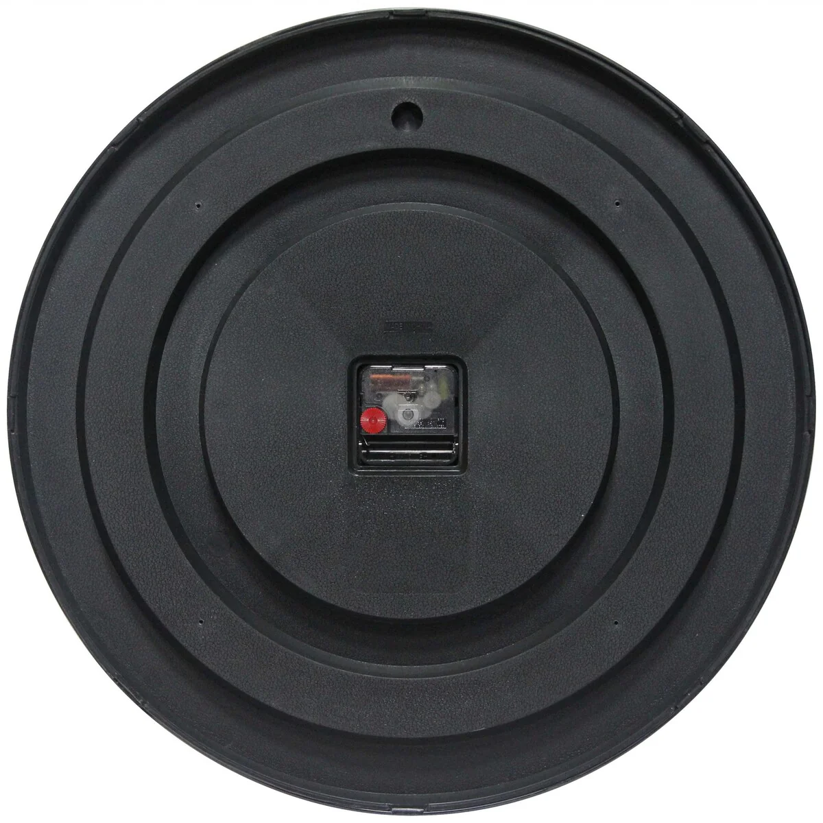 Black Office Clock Large Easy to Ready 18 inch Simple Wall Clock - 18 x 1.65 x 18