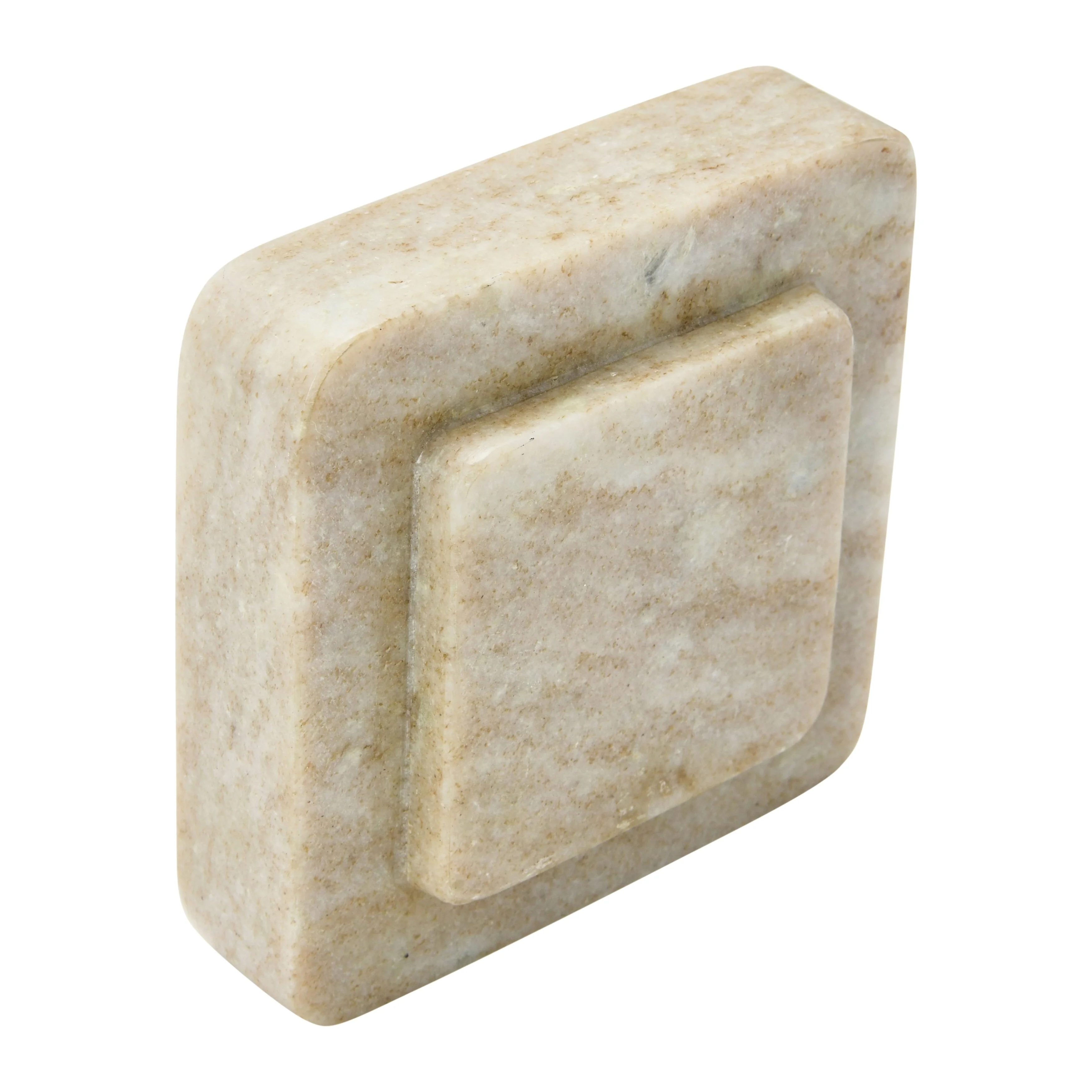 Marble Bookends, Beige, Set of 2