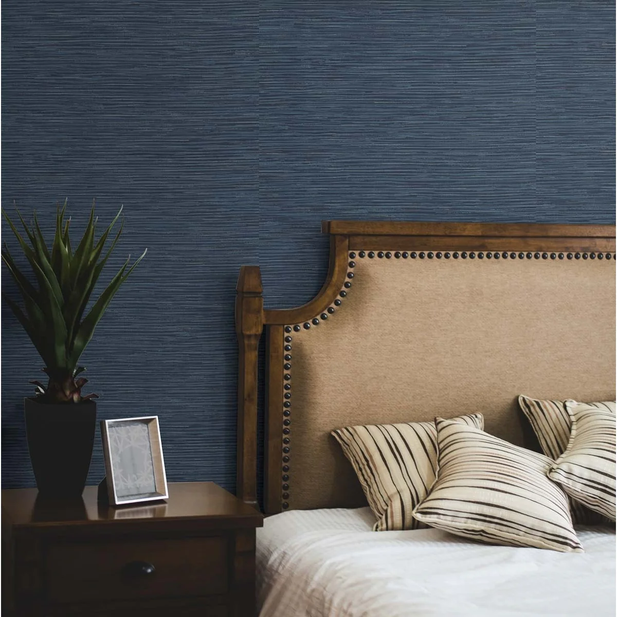 NextWall Cyrus Faux Grasscloth Peel and Stick Wallpaper