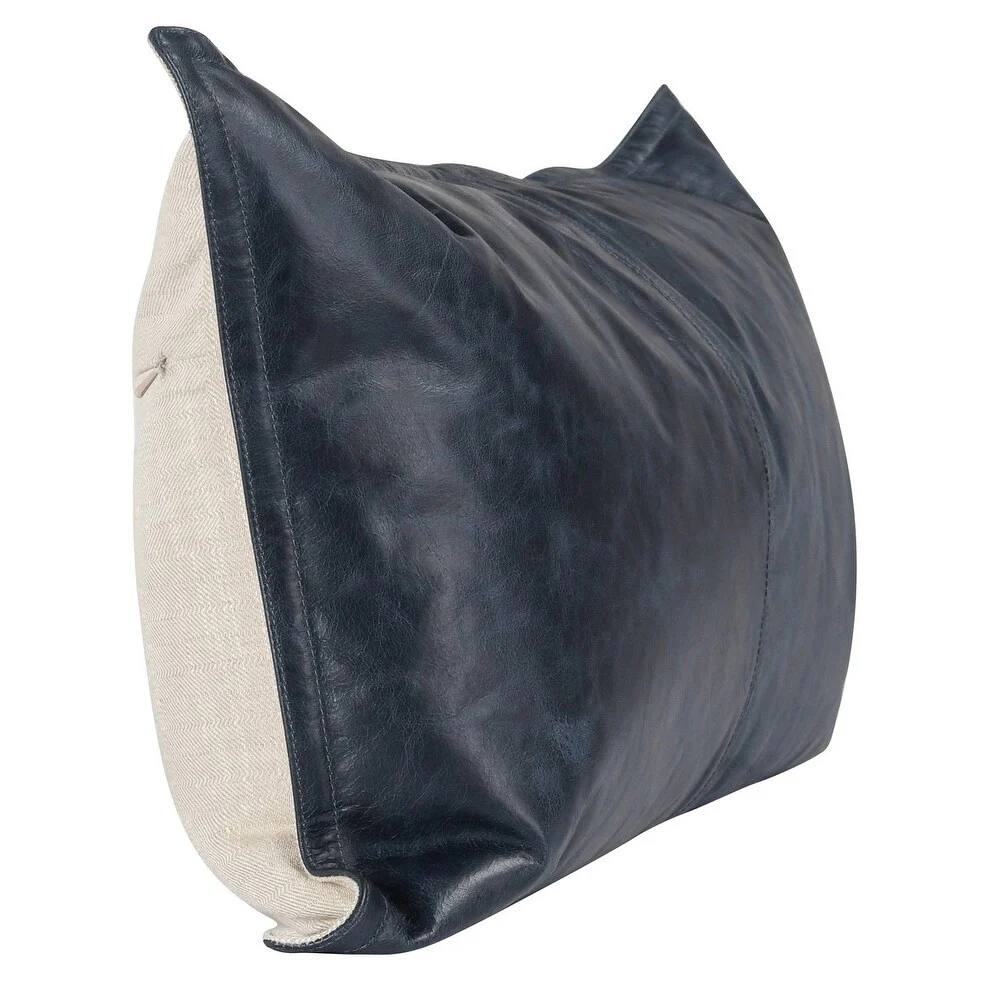 Cheyenne 100% Leather Throw Pillow By Kosas Home