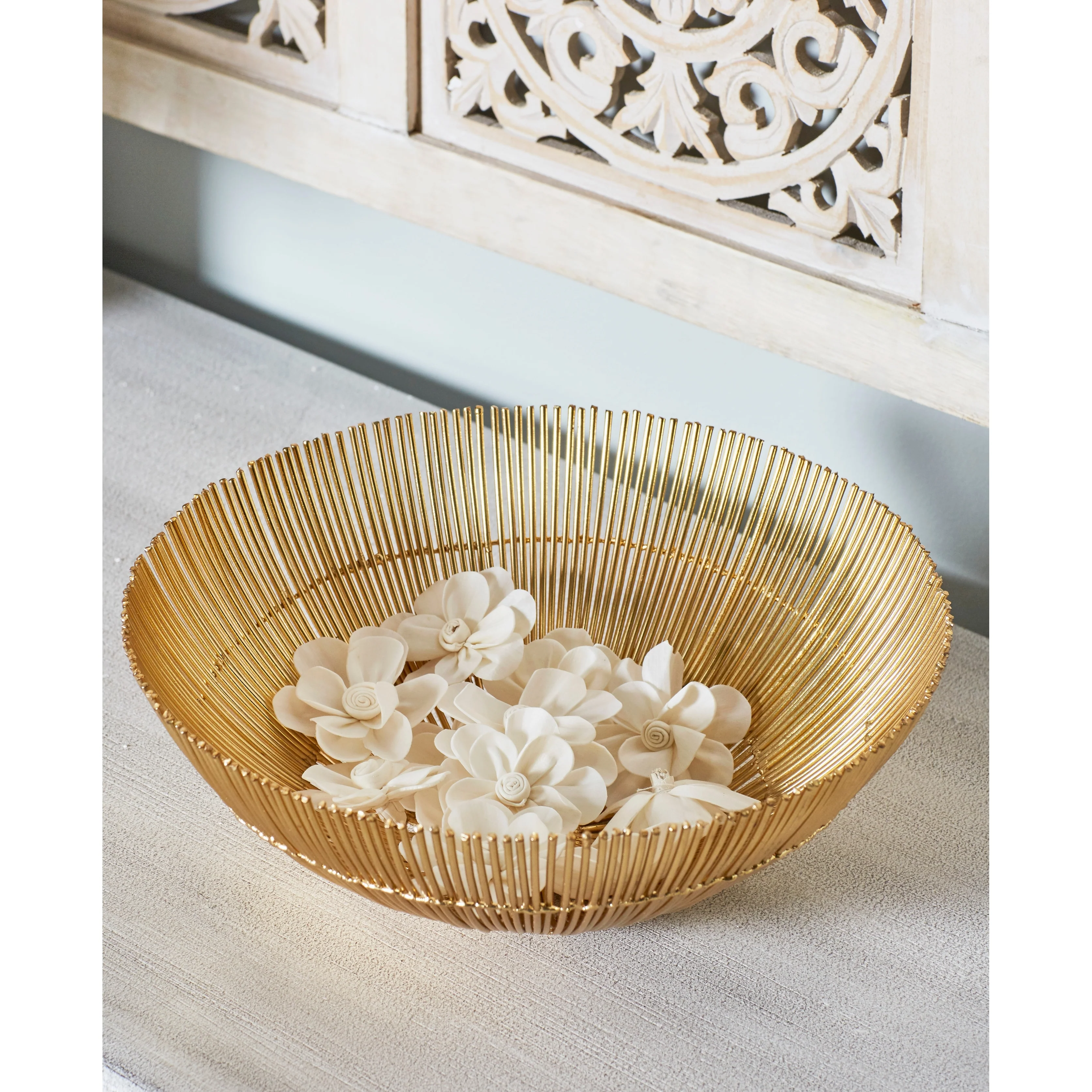 Boxed Natural White Mona Lisa and Daffodil Sola Flowers (Set of 2) - 6 x 7 - 6 x 7