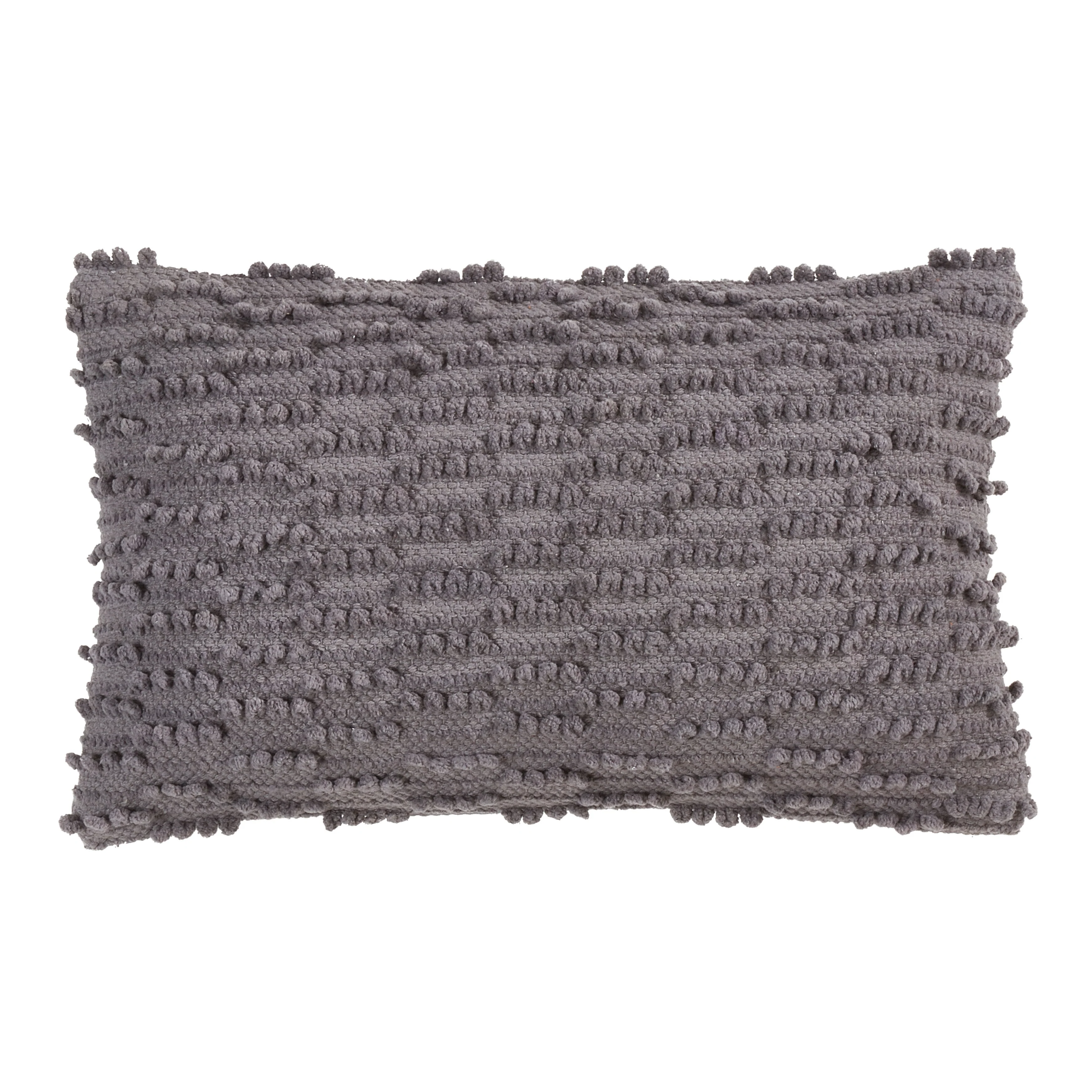 Nubby Design Down Filled Throw Pillow