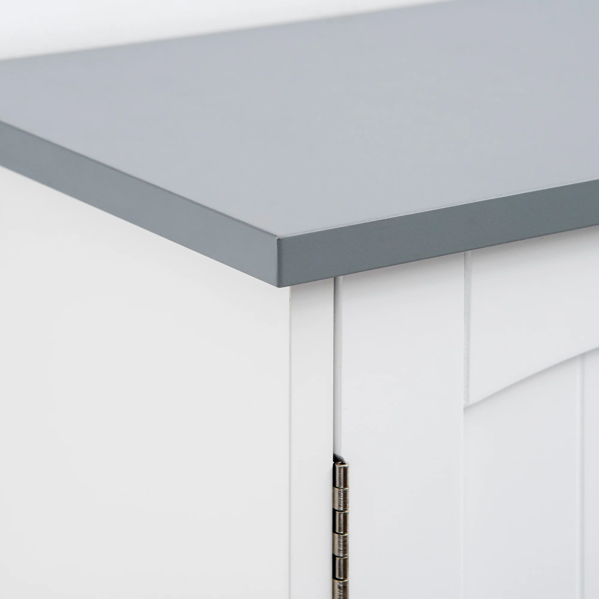 kleankin Modern Over The Toilet Storage Cabinet, Double Door Over Toilet Bathroom Organizer