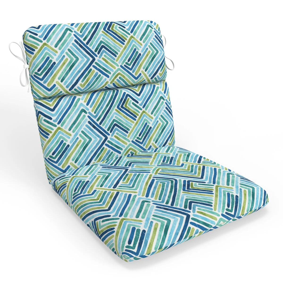 Pillow Perfect Outdoor/Indoor 100% T-Spun Polyester Seat Cushion, Weather Resistant, Fade Resistant