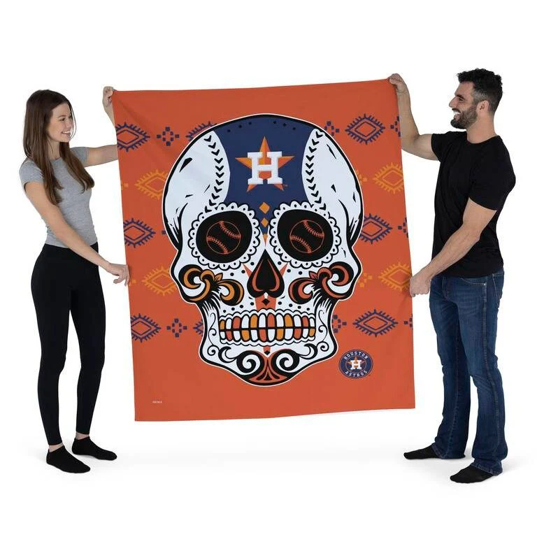 MLB Candy Skull Printed Wall Hanging