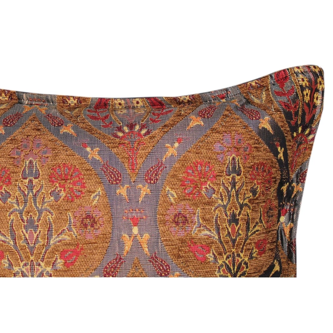 Boho Chic Peony Turkish Throw Pillow