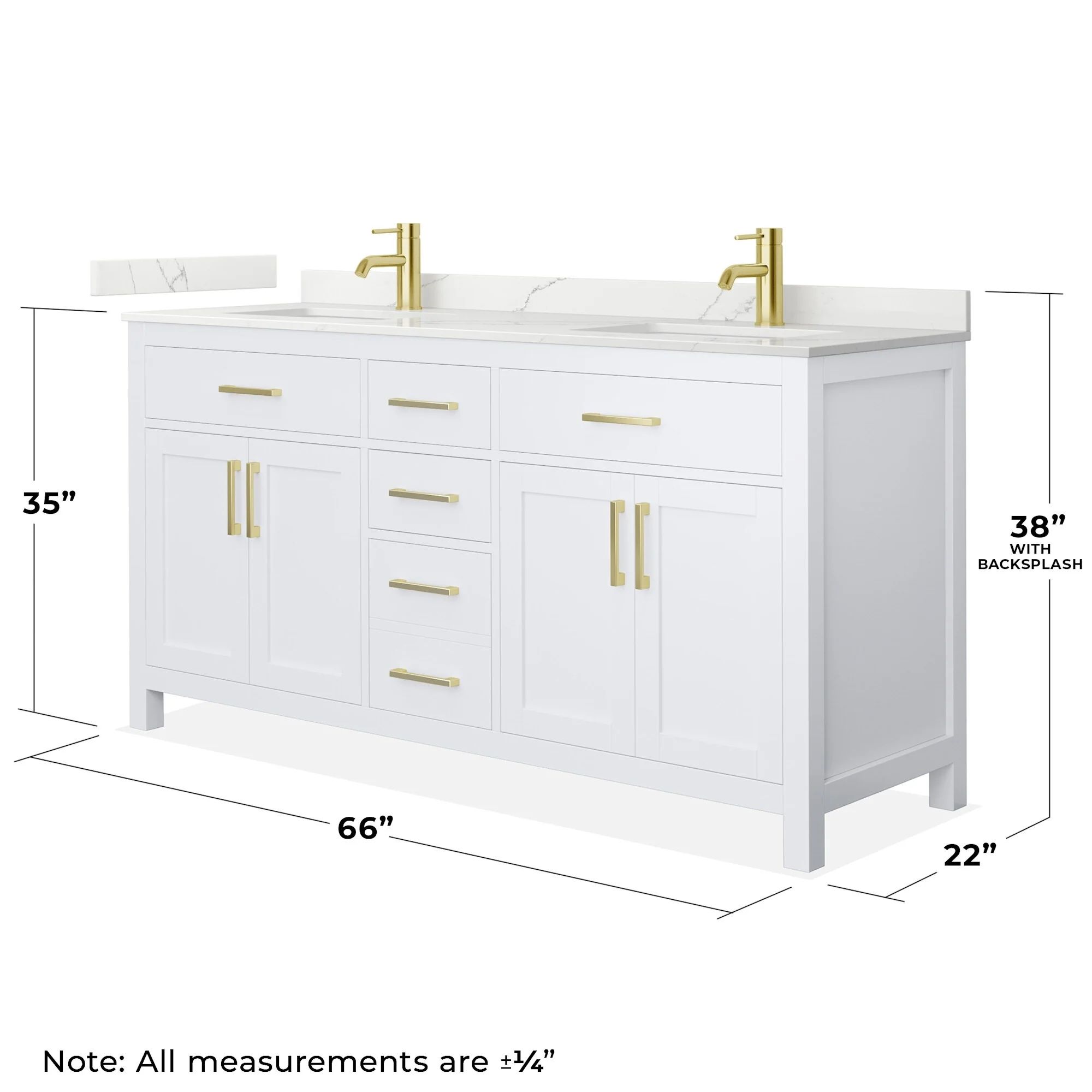 Wyndham Collection WCG2424-66D-QTZ-UNSMXX Beckett 66