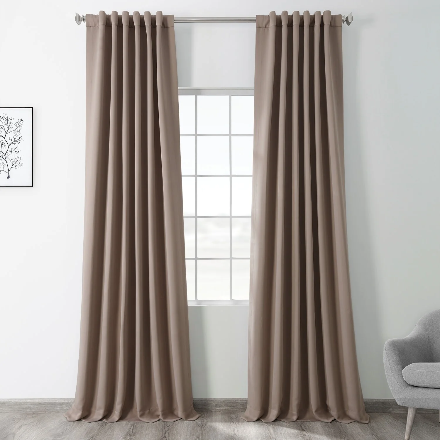 Exclusive Fabrics Room Darkening Curtain Panel Pair (2 Panels)