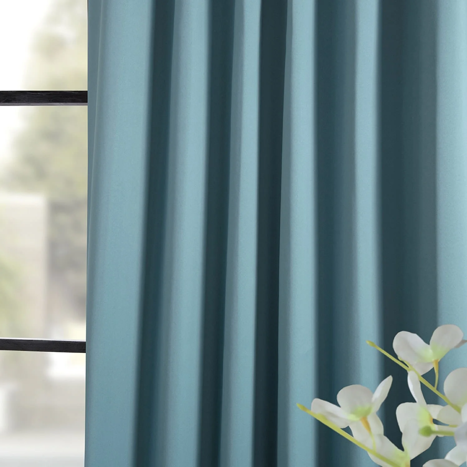 Exclusive Fabrics Room Darkening 120-inch Curtain Panel Pair (2 Panels)