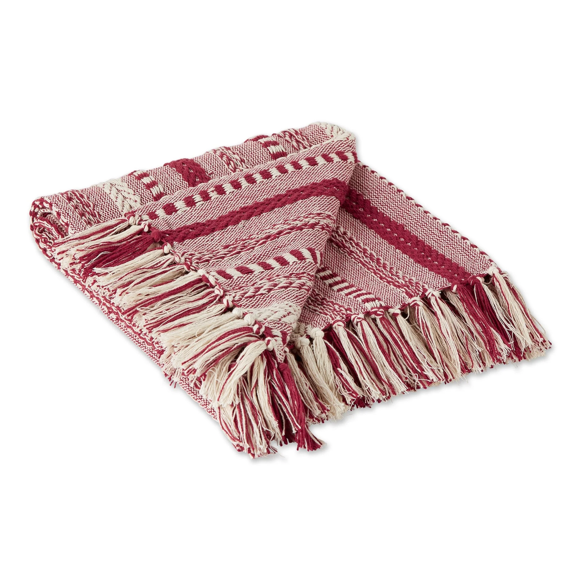 DII Braided Stripe Decorative Throw