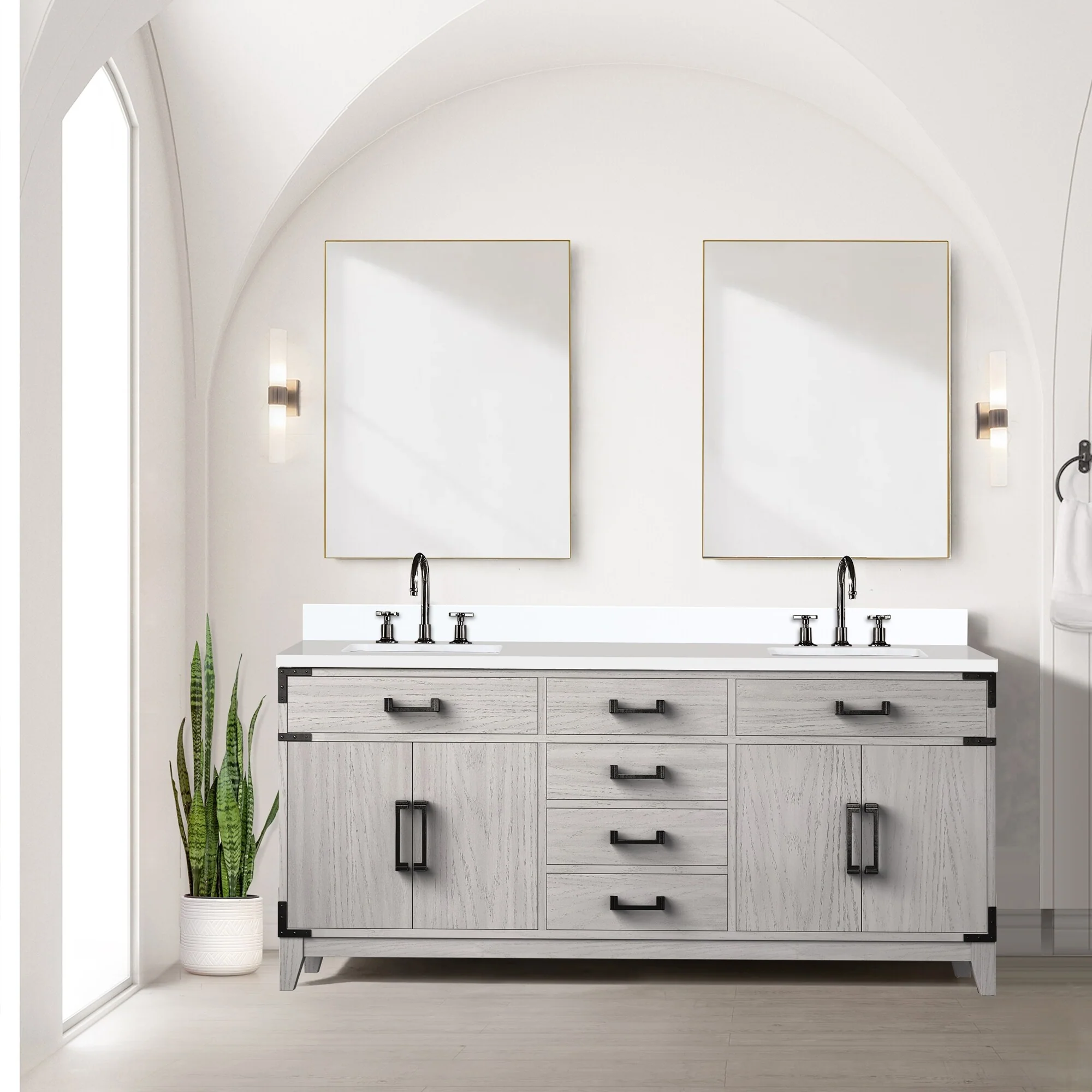 Laurel Bath Vanity Quartz Top, Sink and Faucet