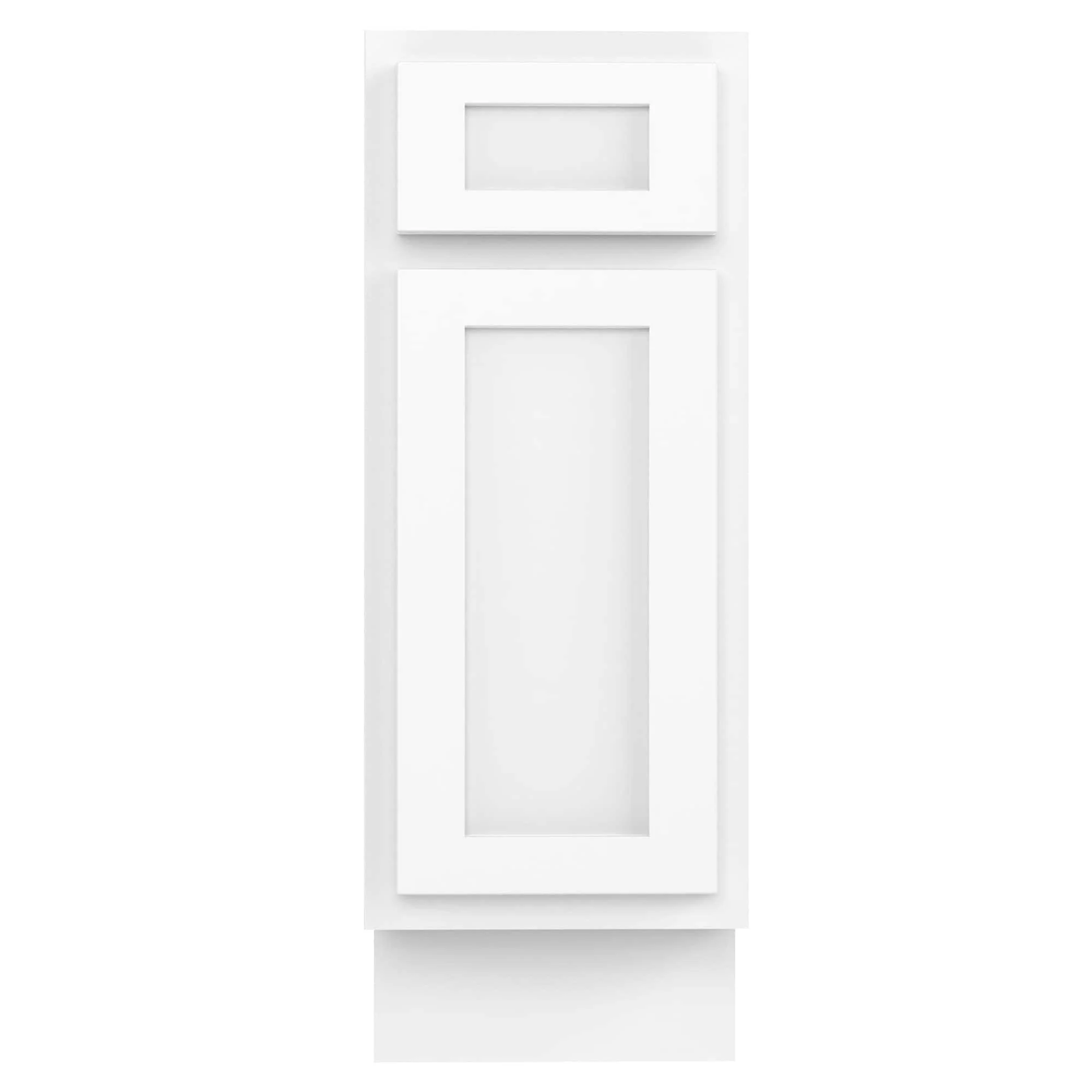 Vanity Art 12 Inch Bathroom Vanity Base Cabinet Single Right Offset Solid Wood Small Bathroom Storage Floor Cabinet