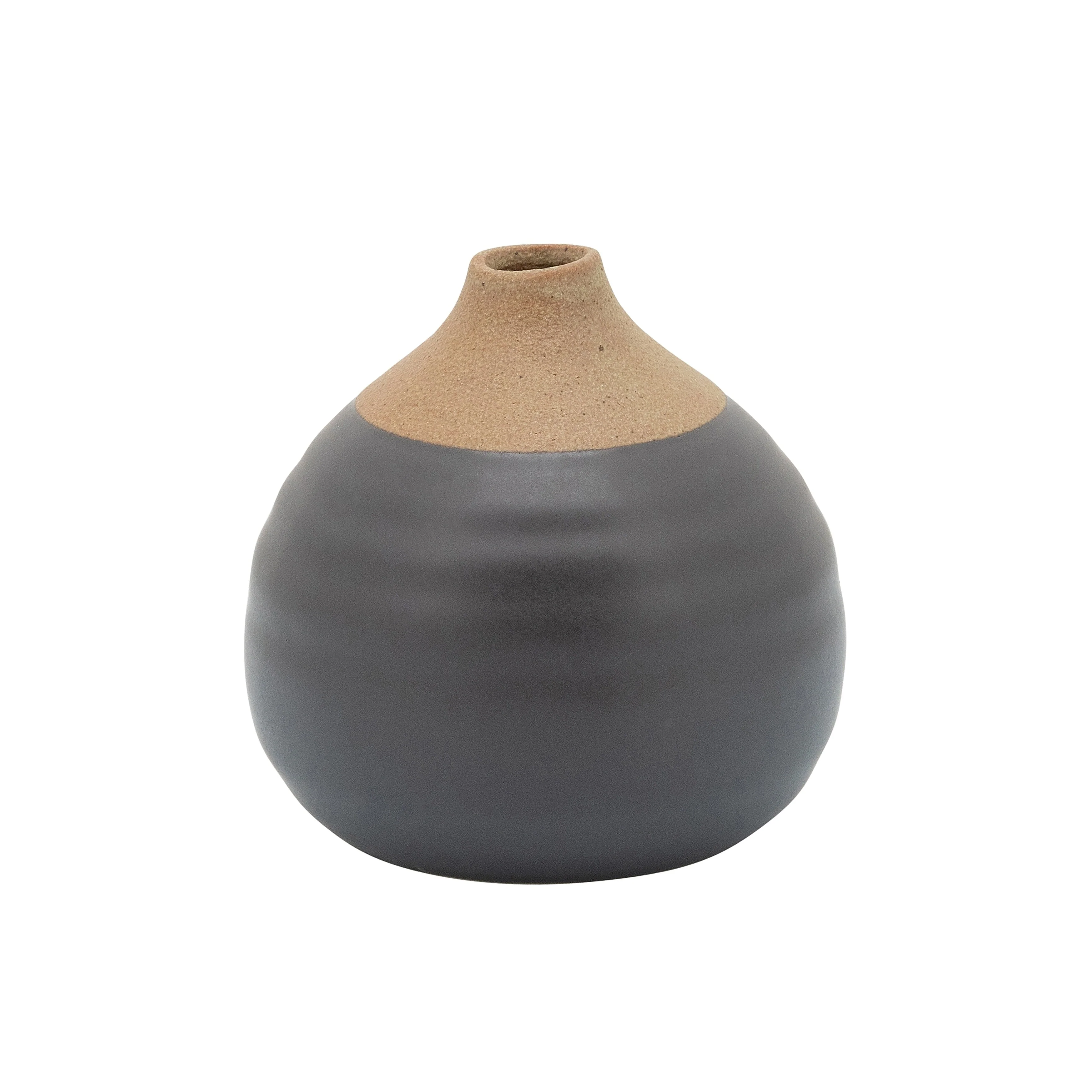 Sagebrook Home Modern Coastal Small Ceramic Bud Vases, Set of 3