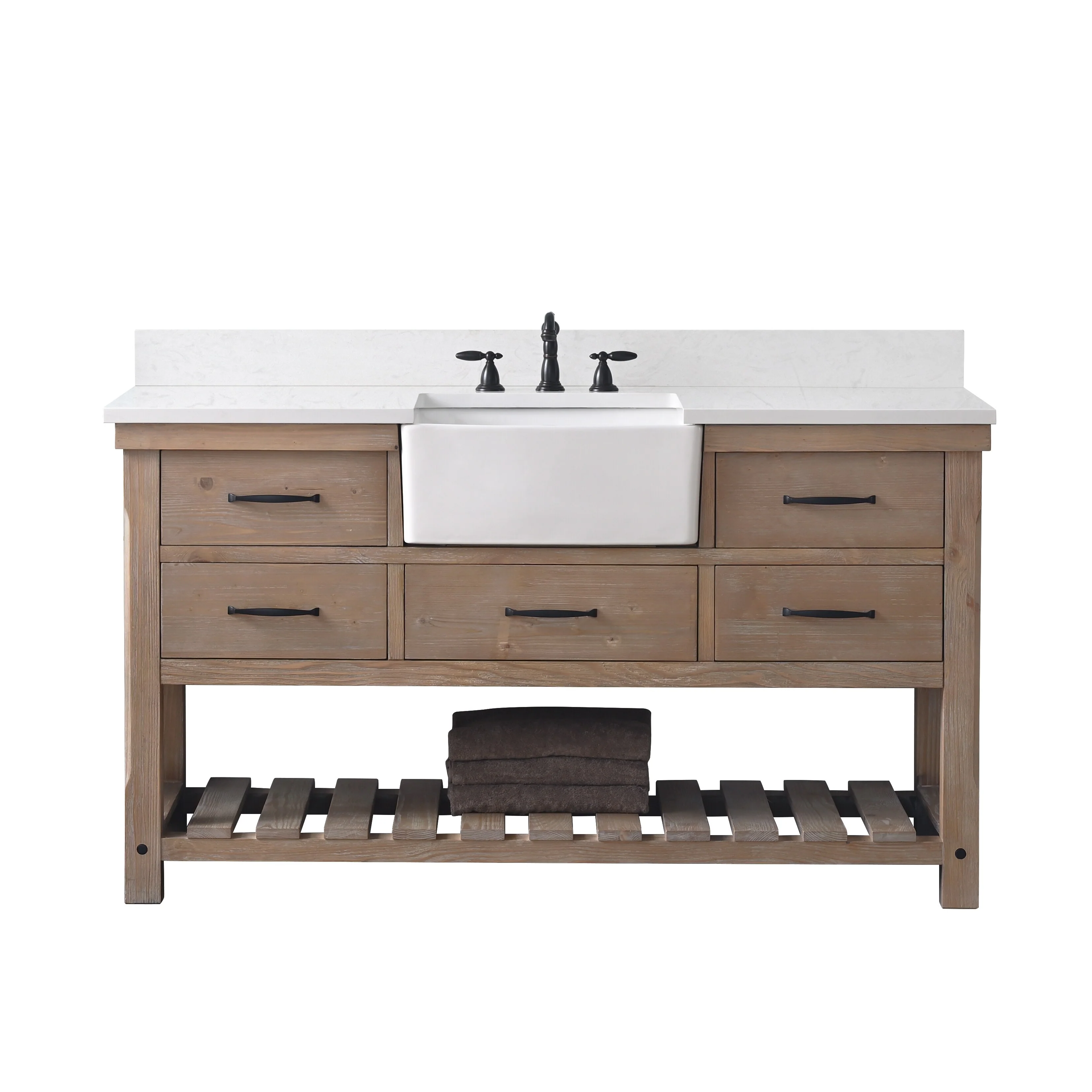 Sudio Design Bathroom Vanity Wesley Weathered Collection.