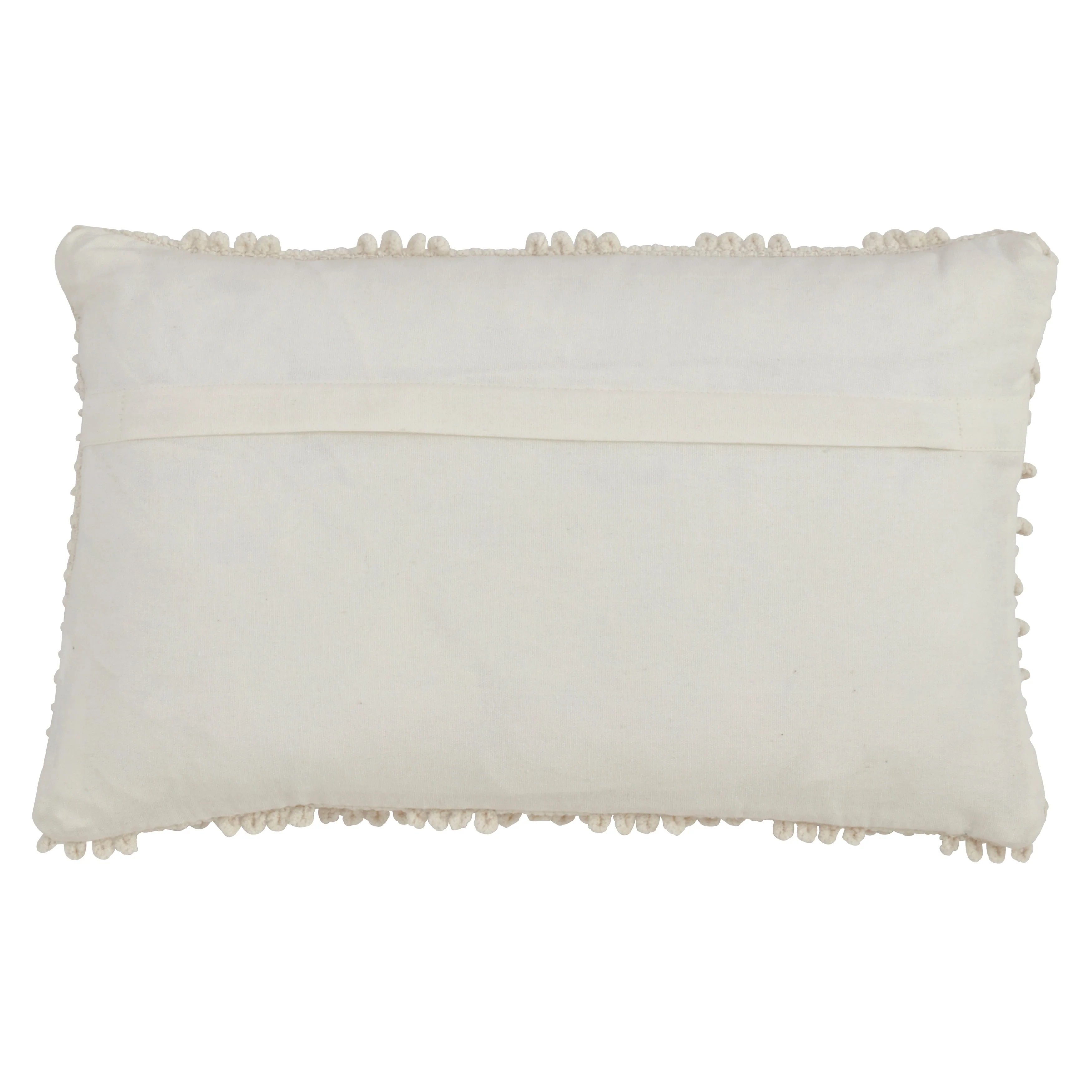 Nubby Design Down Filled Throw Pillow
