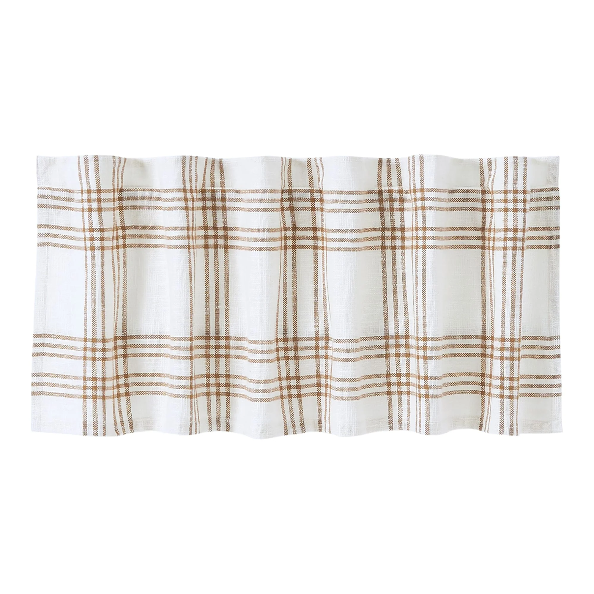 Wheat Plaid Valance 19x60 - M