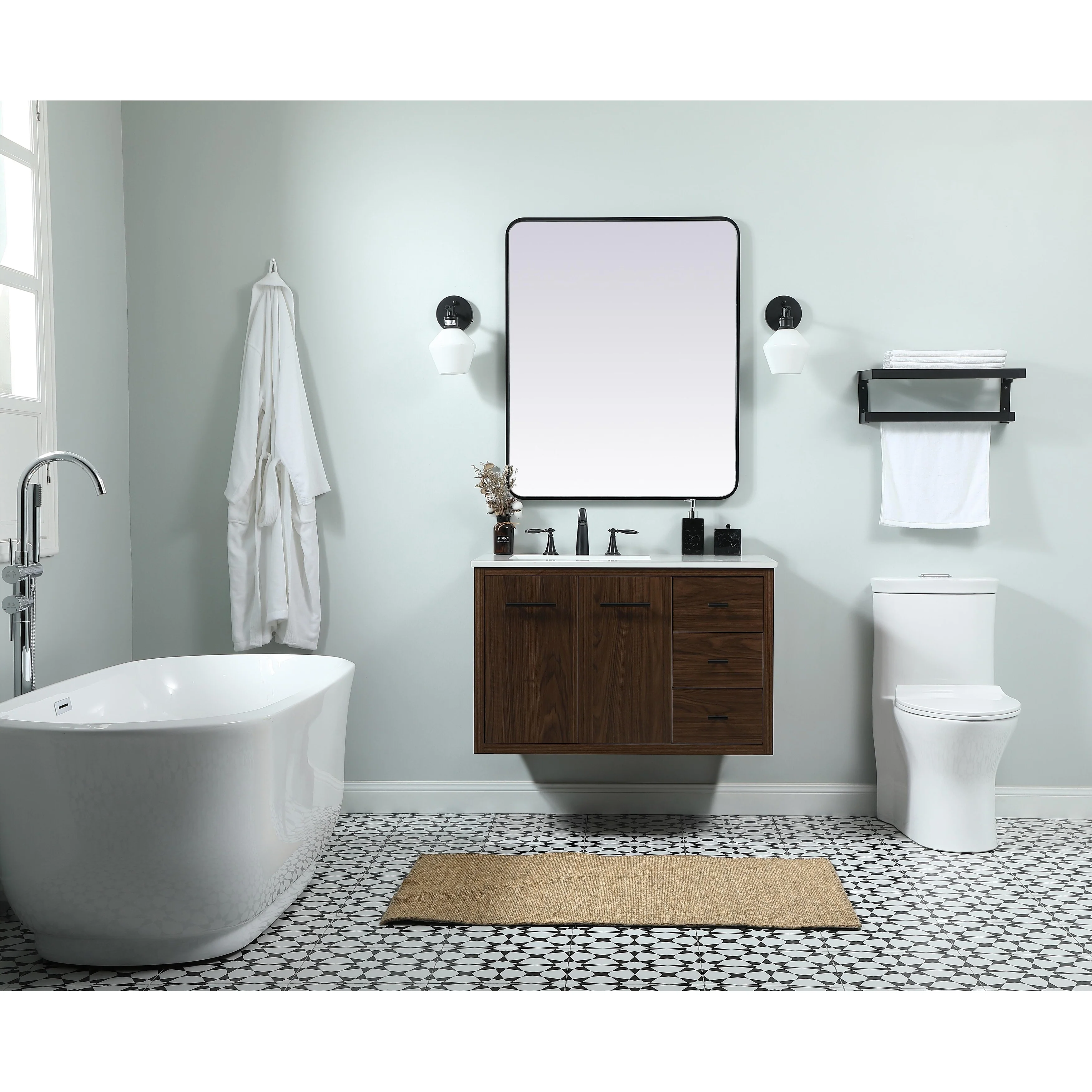Fern 36 - 48 Inch Single Bathroom Vanity