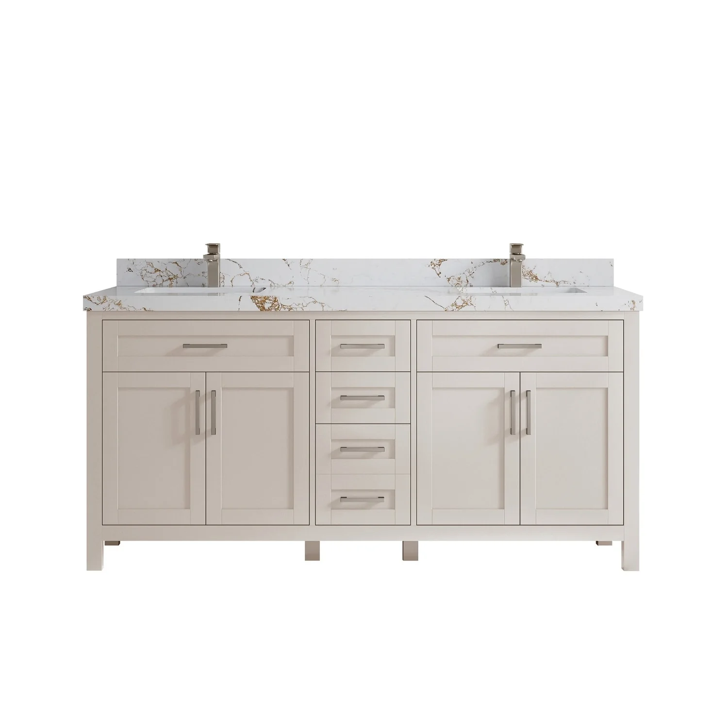 Willow Collections 72 in. W x 22 in. D Cambridge Double Sink Bathroom Vanity with Countertop