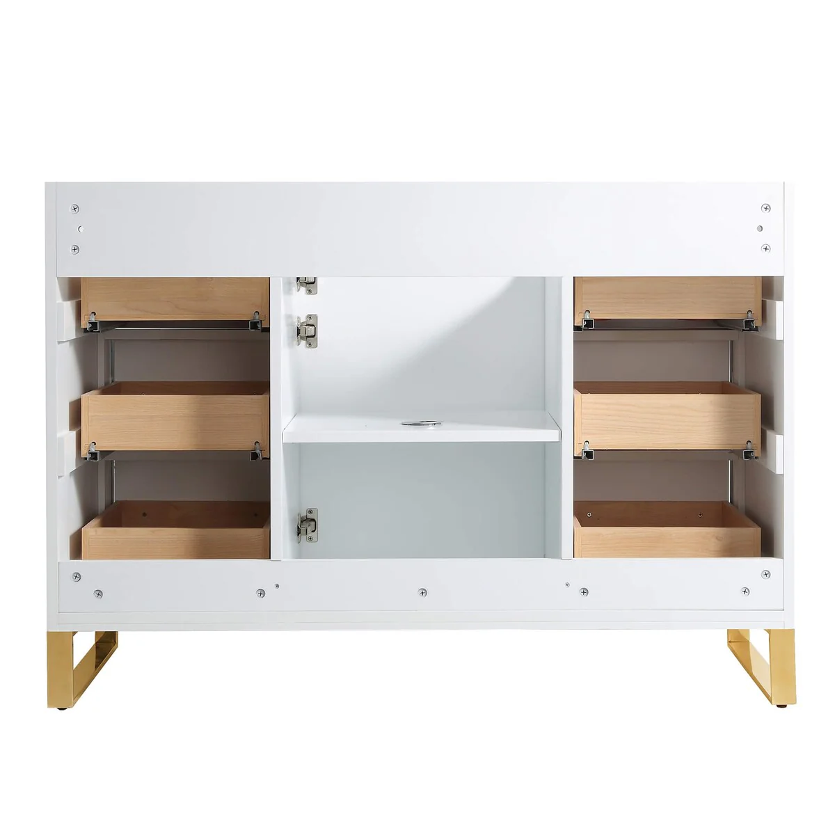 Fine Fixtures Opulence Collection Bathroom Vanity with White Ceramic Sink