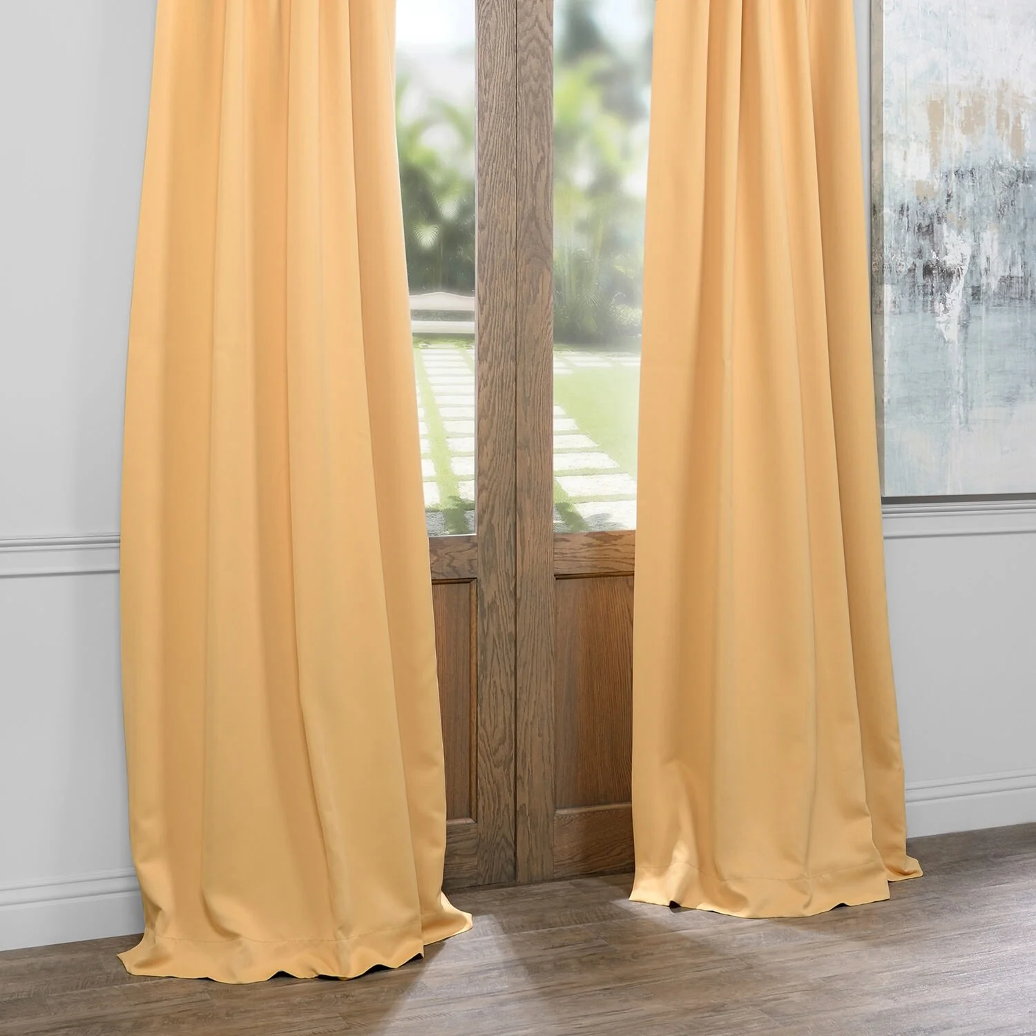 Exclusive Fabrics Room Darkening 120-inch Curtain Panel Pair (2 Panels)