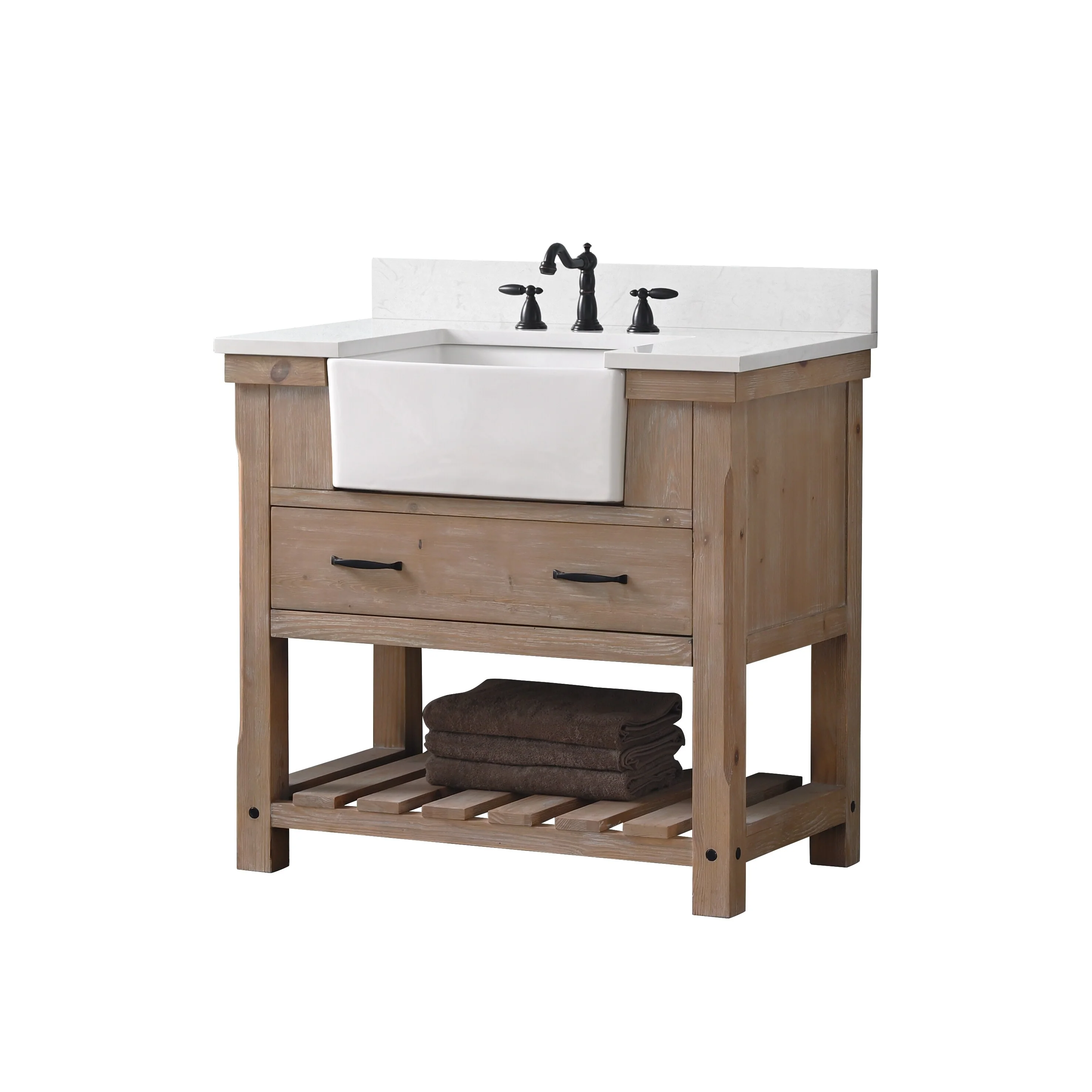 Sudio Design Bathroom Vanity Wesley Weathered Collection.