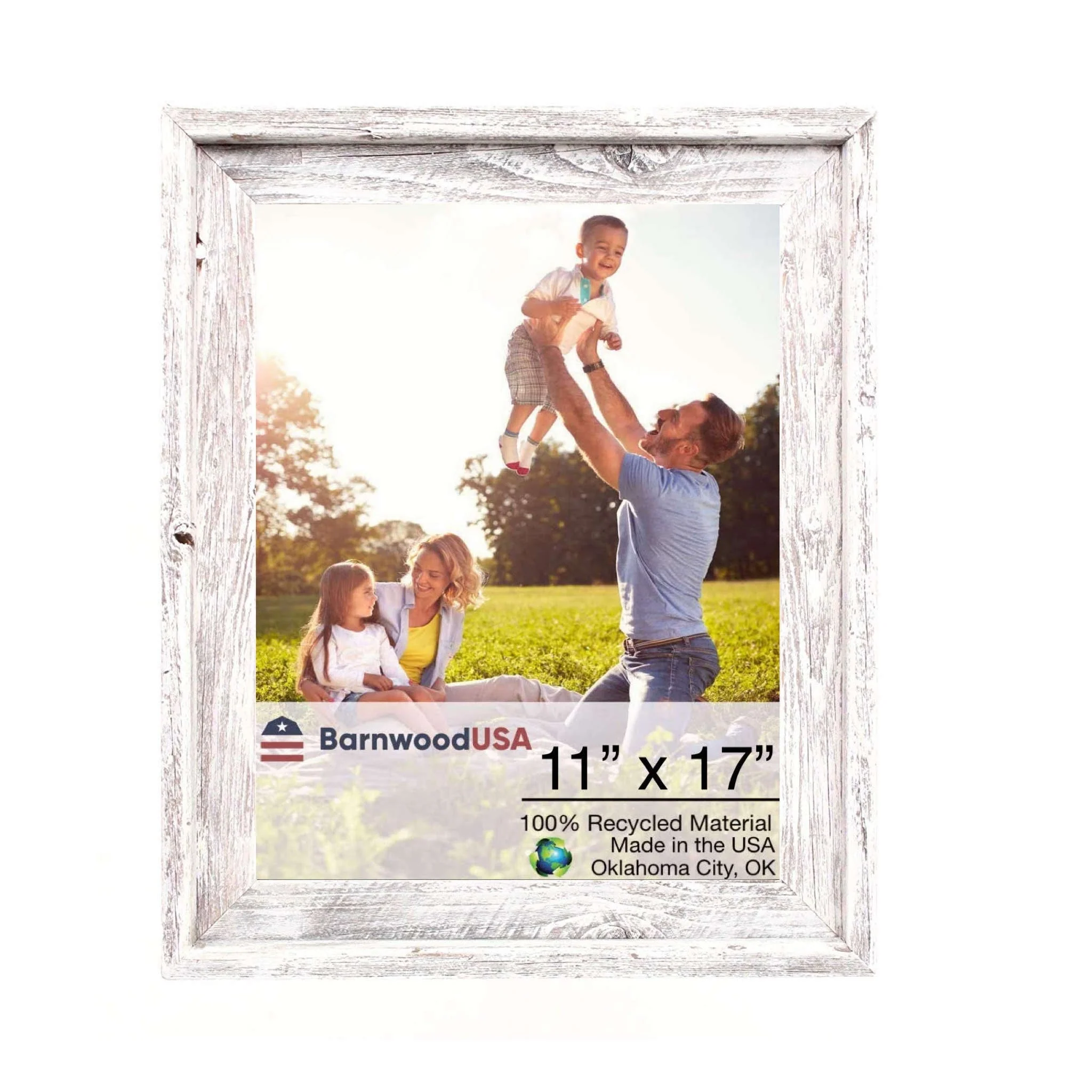 BarnwoodUSA Rustic Farmhouse Signature Wood Picture Frame
