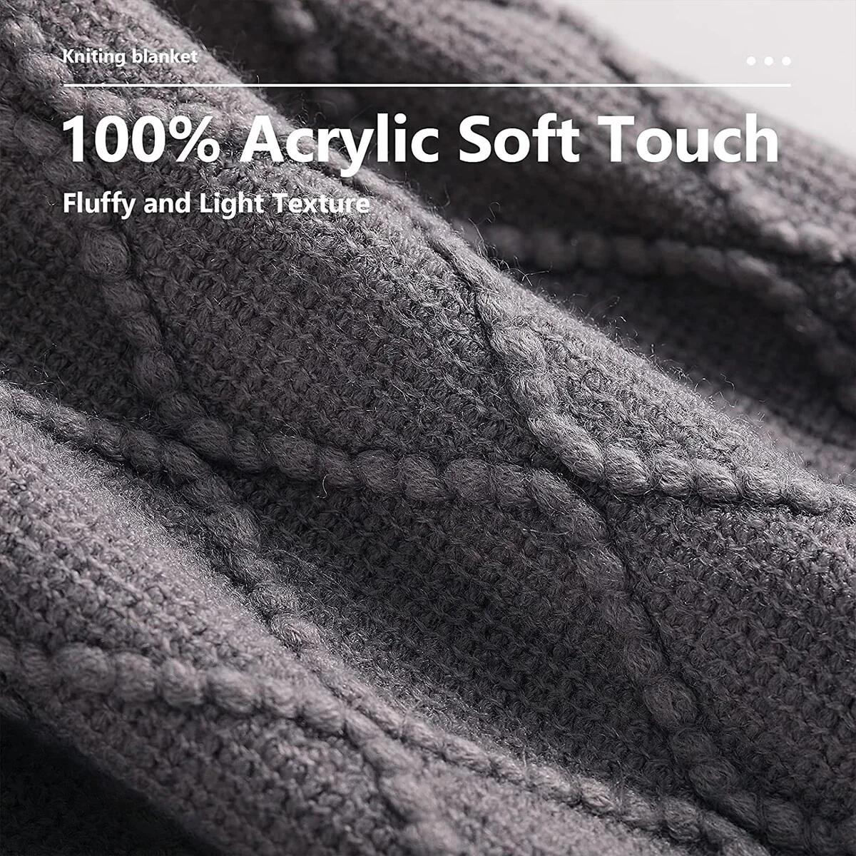 Soft Farmhouse Knit Throw Blanket with Tassels