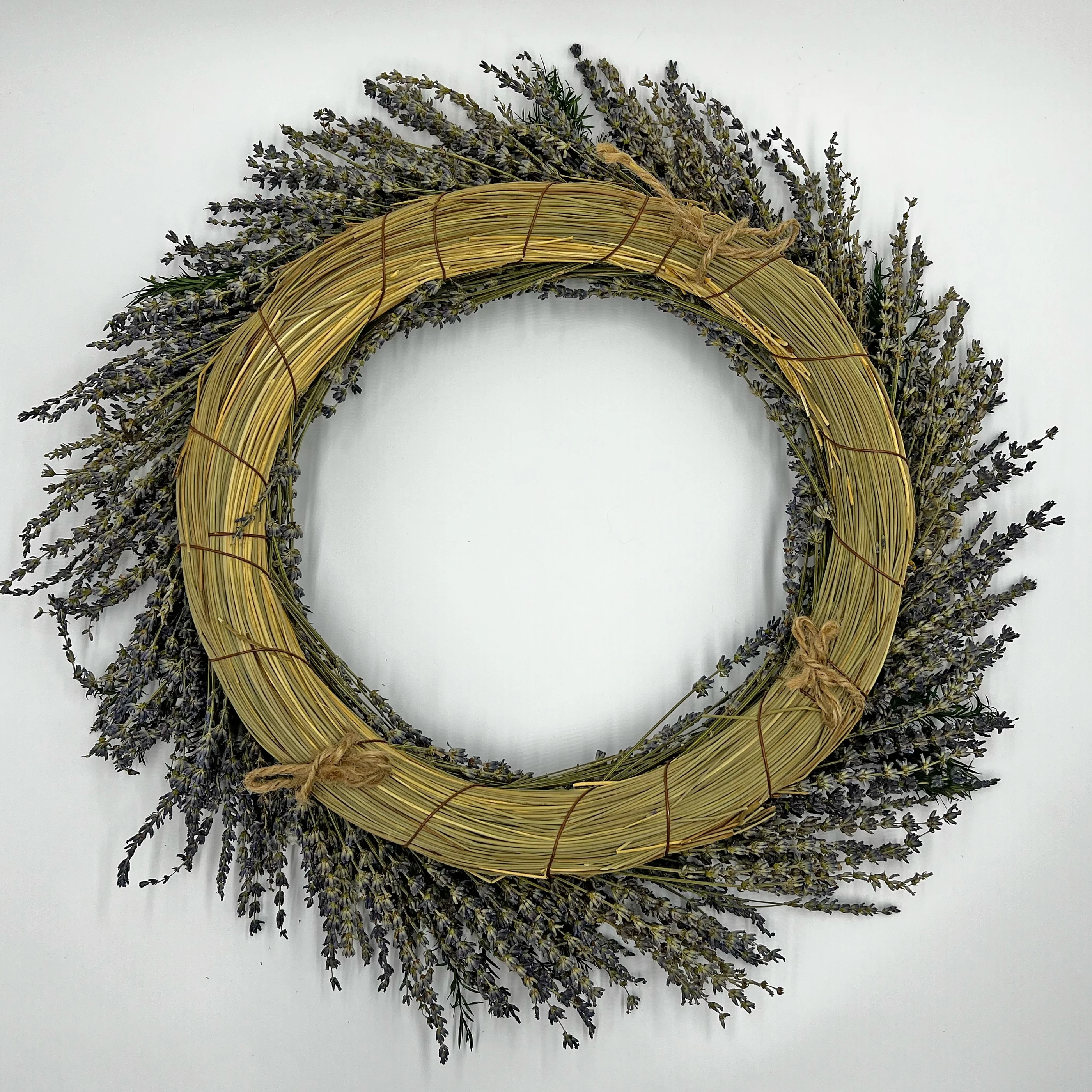 Preserved Decorative Real Dried Lavender Wreaths