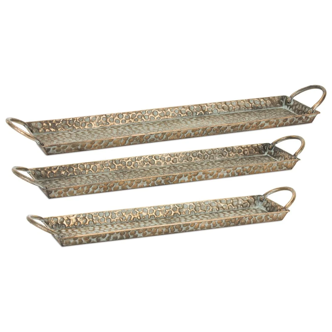 Metal Tray (Set of 3) - 26 x 6 x 2.25