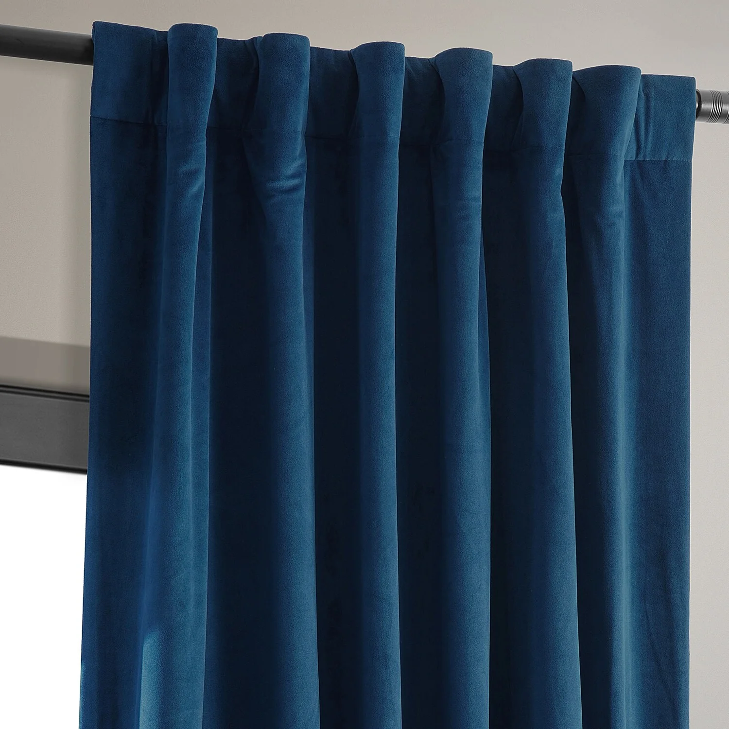 Exclusive Fabrics Signature Velvet Thermal Lined With 100% 4 Pass Blackout Curtains. (1 Panel)