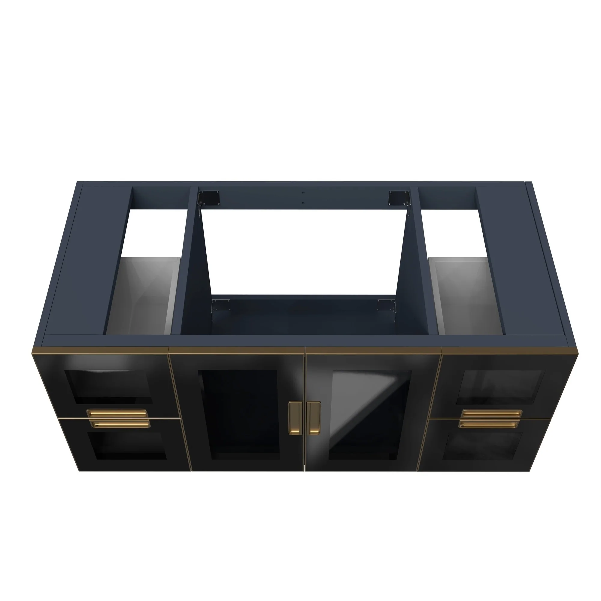 Rosario Wall Mounted Bathroom Vanity, Base Only