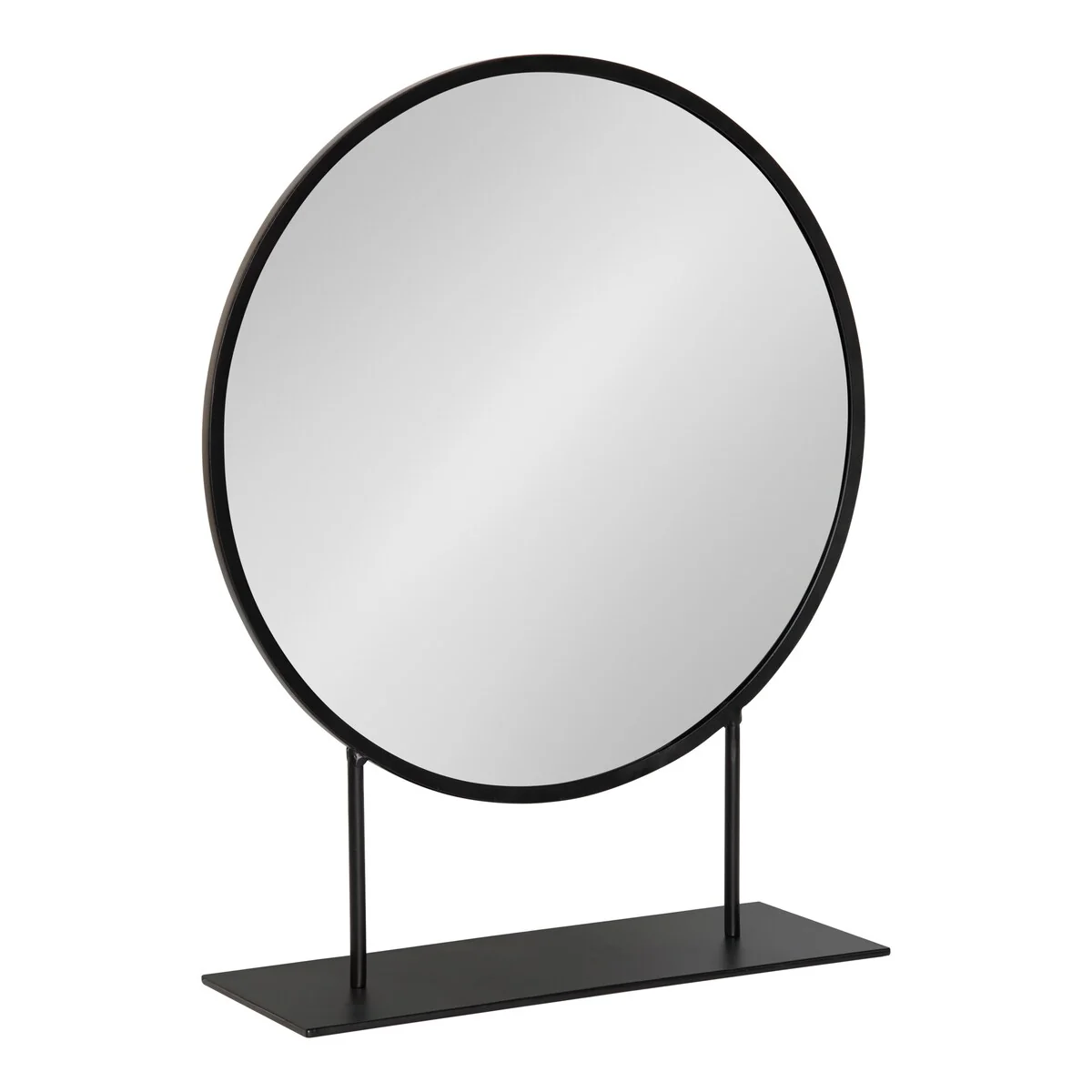 Kate and Laurel Rouen Round Metal Table Mirror - 18x22