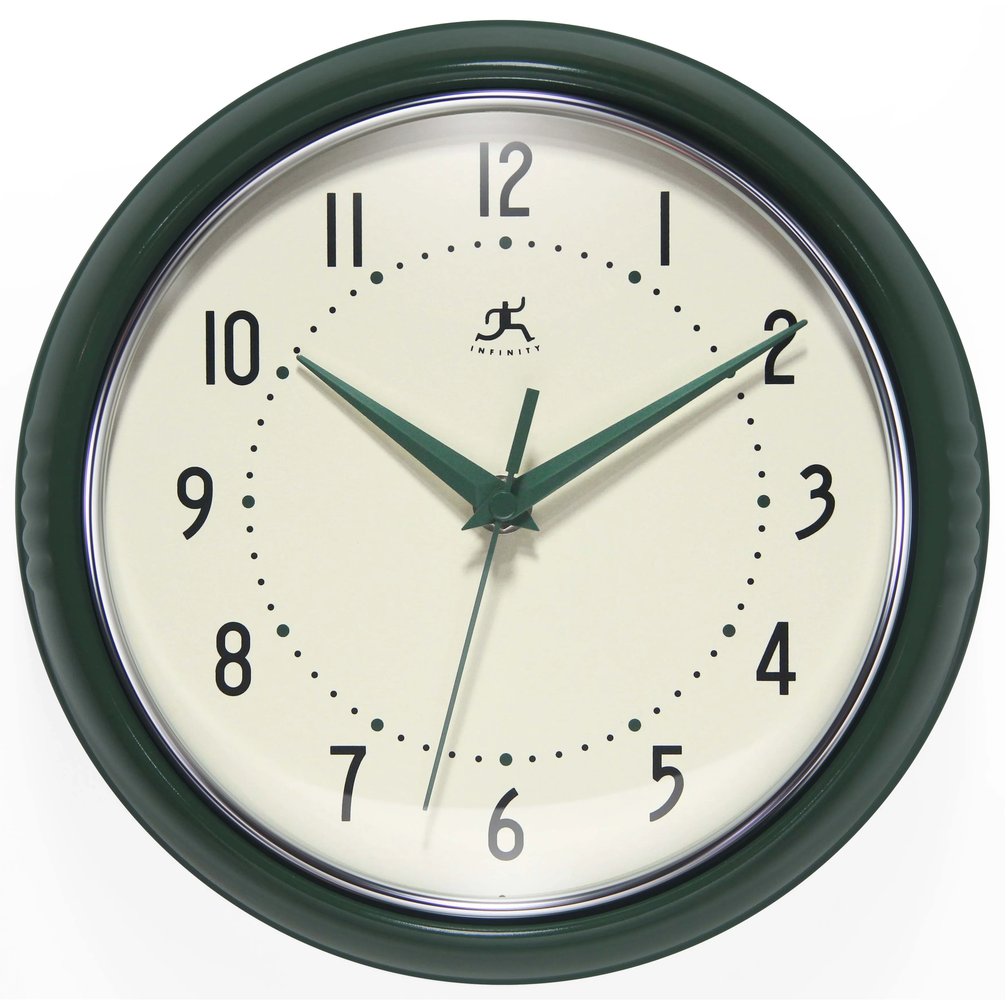 Round Retro Kitchen Wall Clock by Infinity Instruments