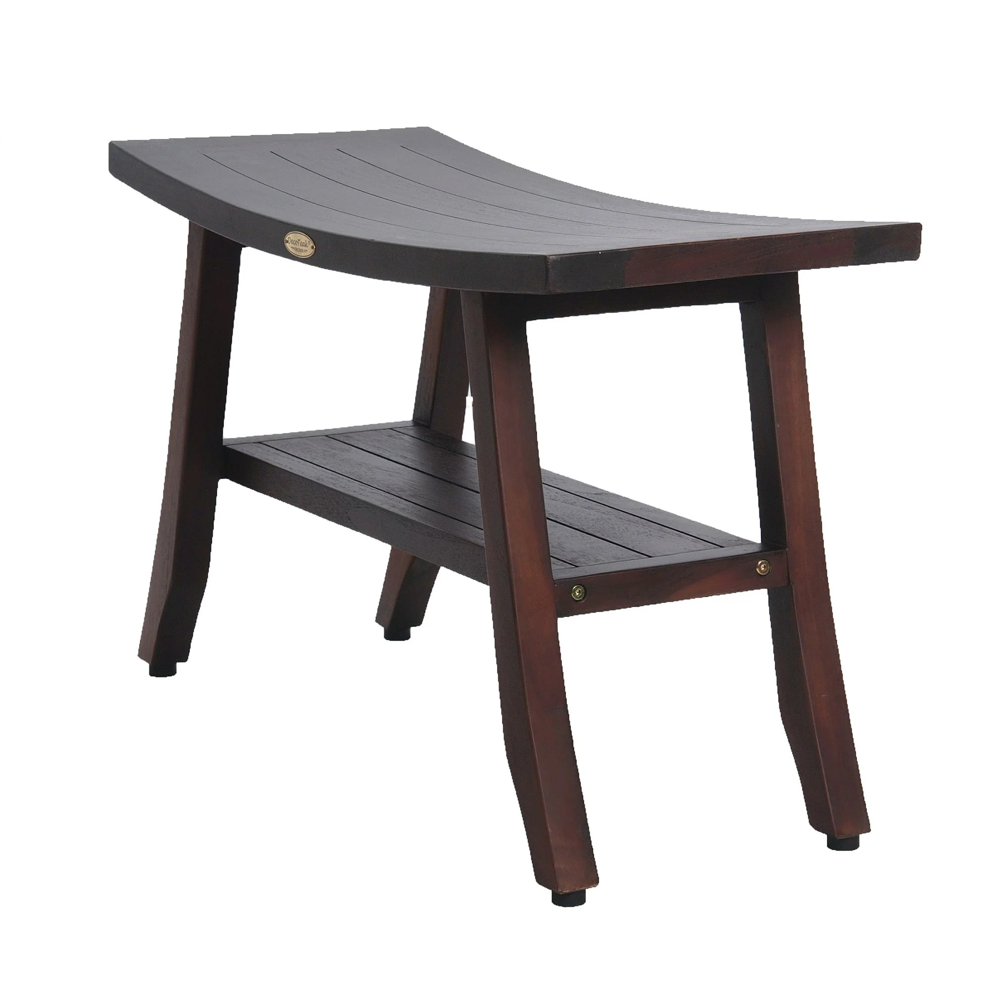 DecoTeak Satori 28-Inch, Teak Shower Bench, Wooden Bench, Bathroom Bench, Teak Shower Stool, Teak Shower Seat
