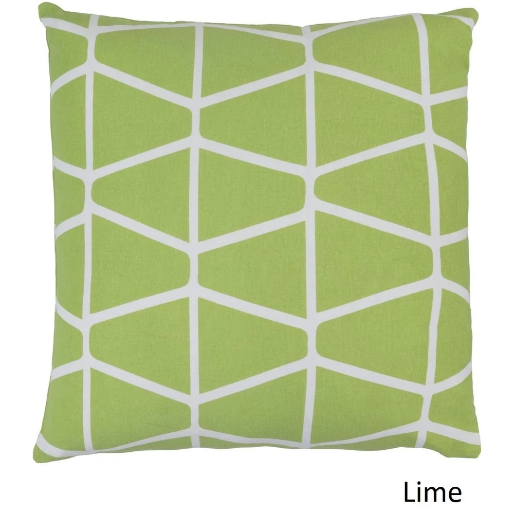 Decorative Pole 22-inch Poly or Feather Down Filled Throw Pillow