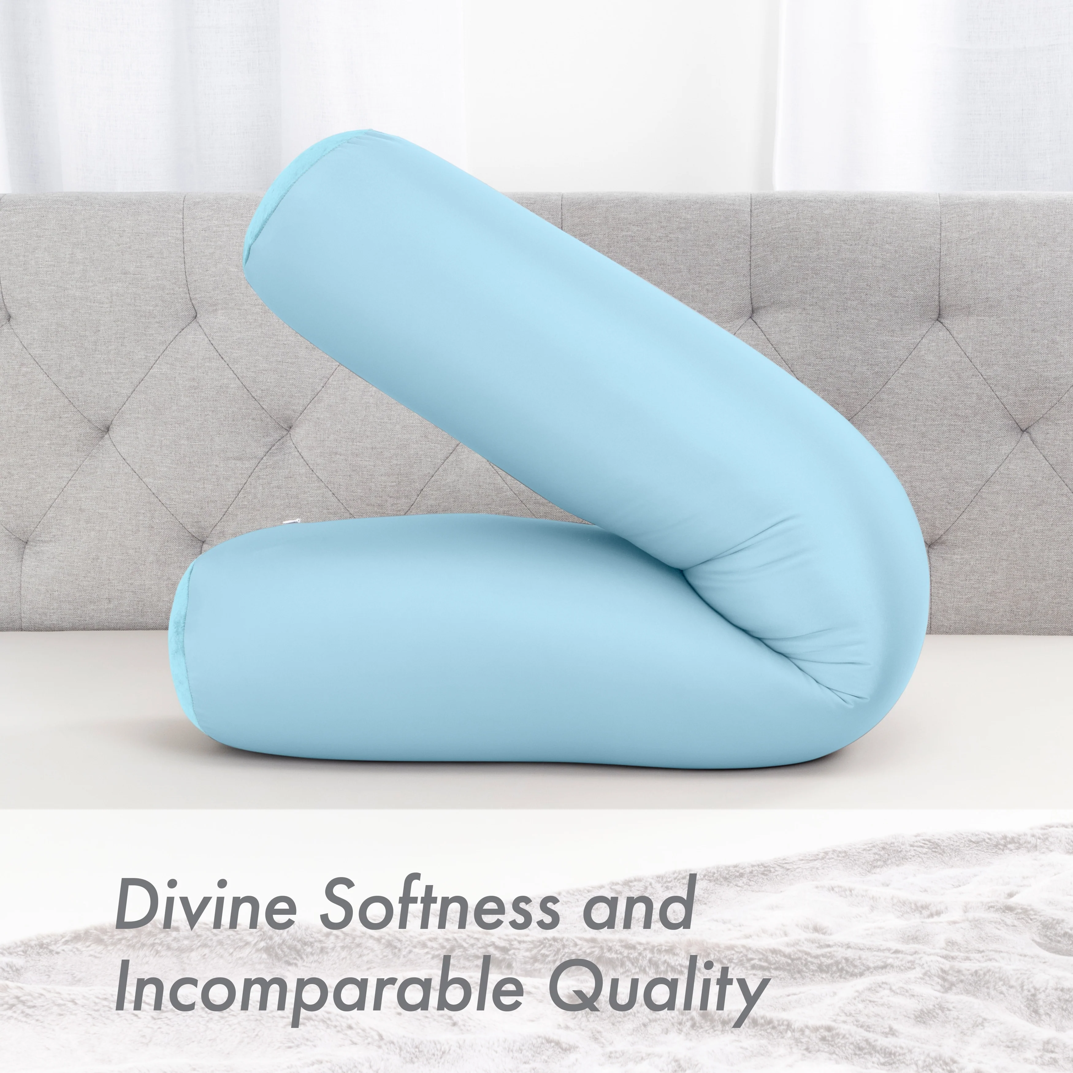 Straight Body Pillow, Premium Microbead,Side Sleeping / Pregnant Women