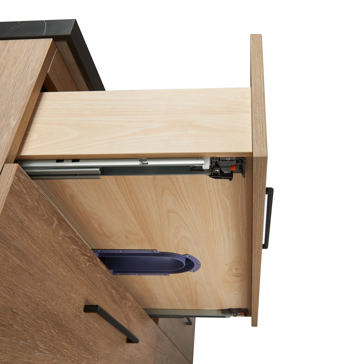 Trento Bath Vanity with Sintered Stone Top with Concrete Sink (R)