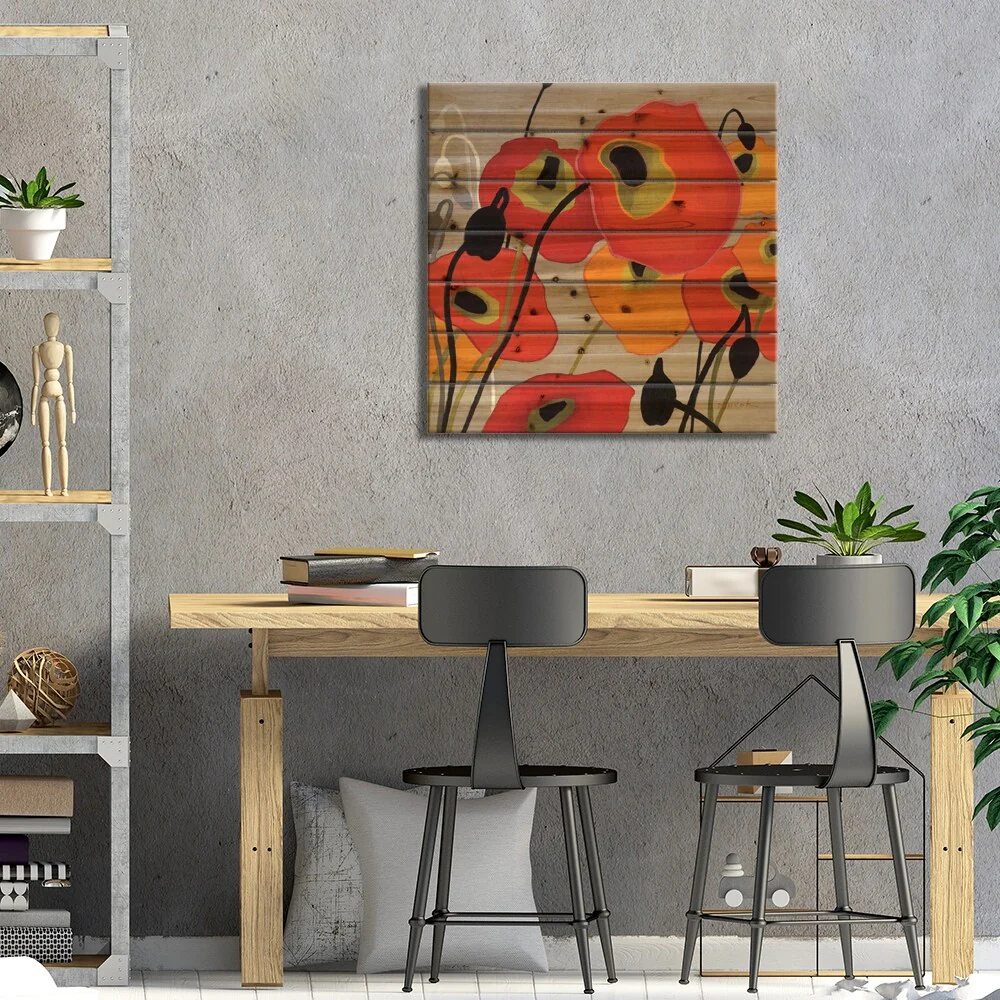 Mango Tango II Print On Wood by Shirley Novak - Multi-Color