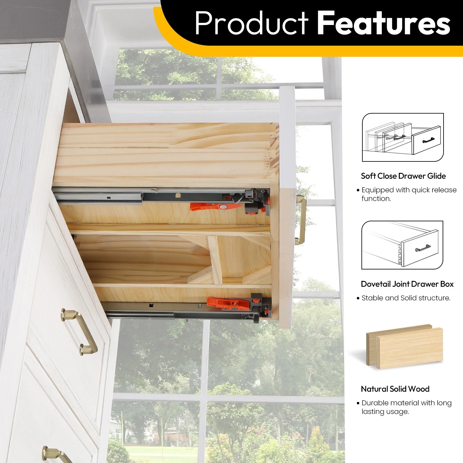 Leon 24 in. Single Bathroom Vanity with Composite Stone Top