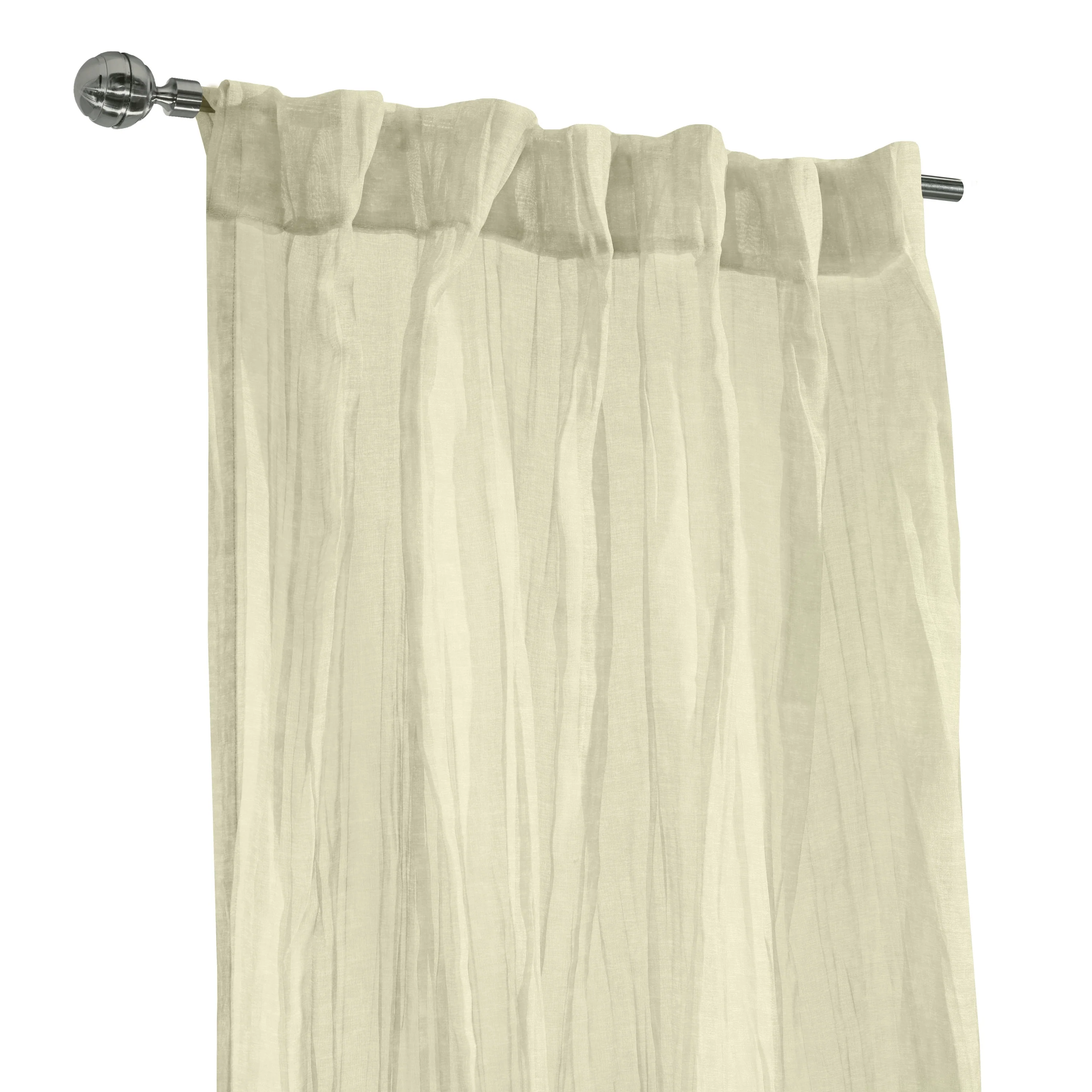 Paloma Sheer Dual Header Curtain Panel