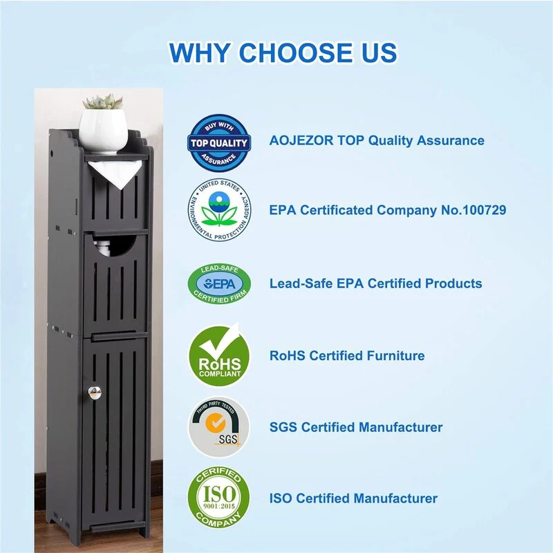 Bathroom Storage Cabinet Small Bathroom Storage Cabinet for Small Space - 6.7