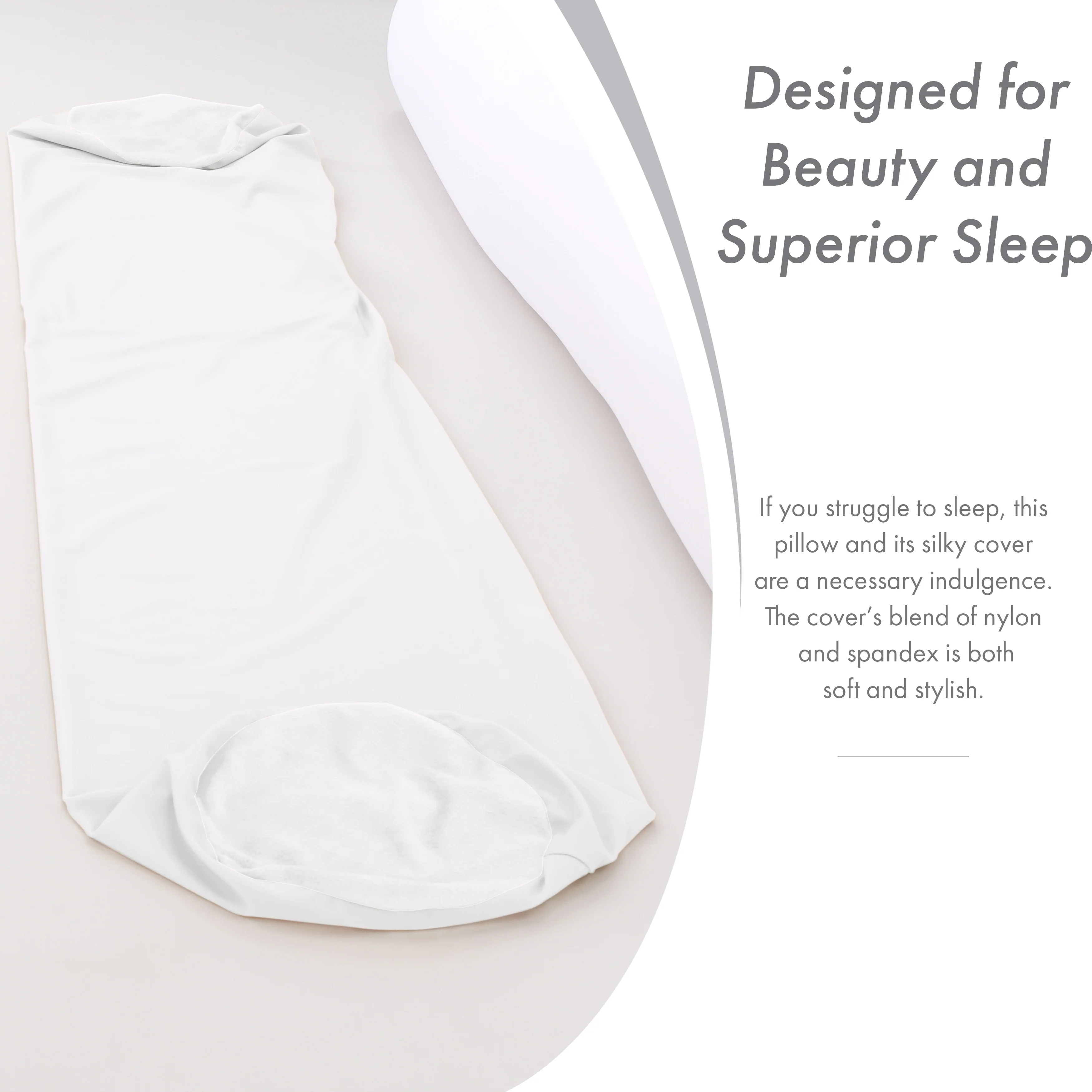 Straight Body Pillow, Premium Microbead,Side Sleeping / Pregnant Women