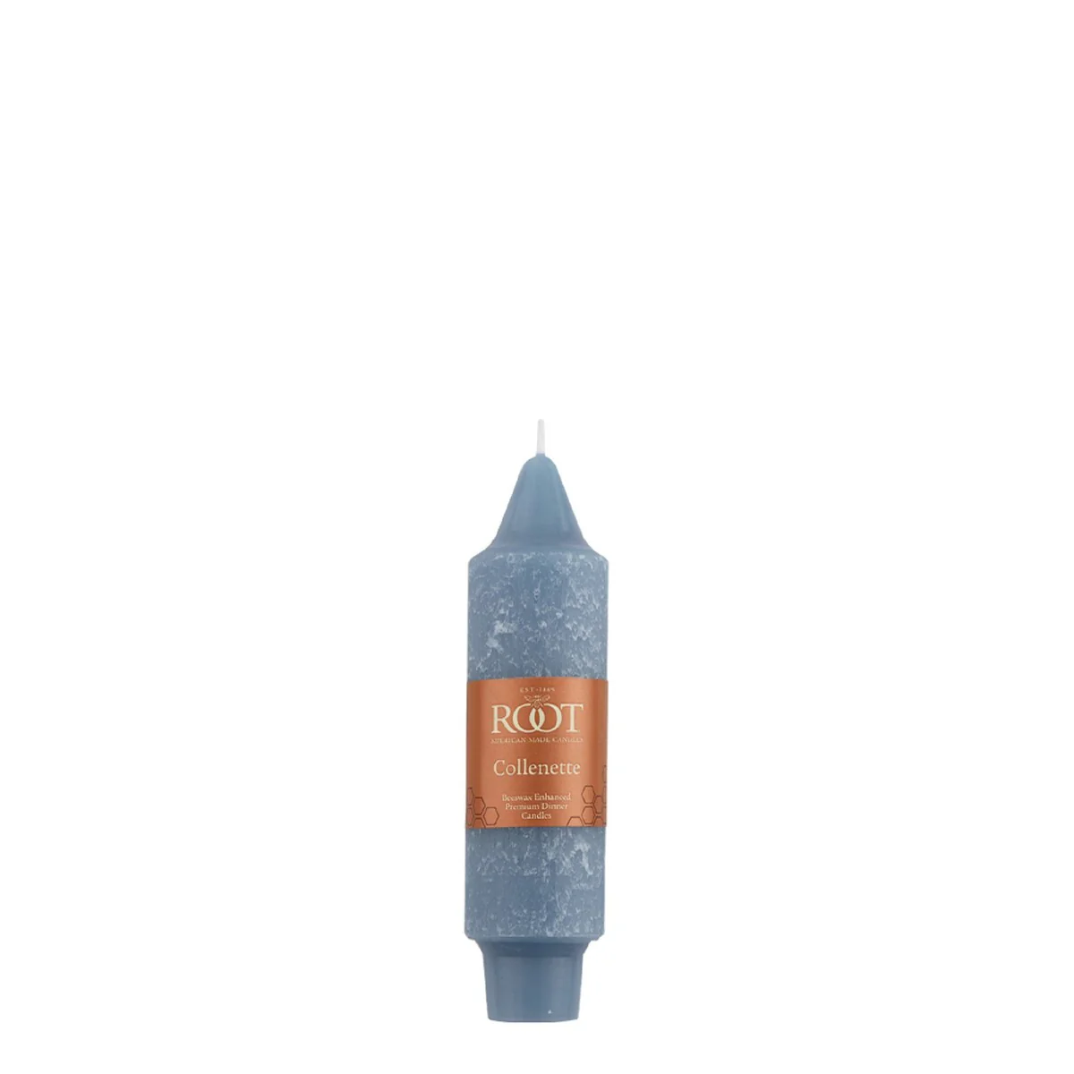Root Unscented 5 In. Timberline™ Collenette Taper Candles box of 8 - 5 X 1-1/4